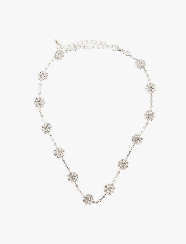 Kadın Taşlı Çiçekli Kolye - Koton X Sibil Çetinkaya