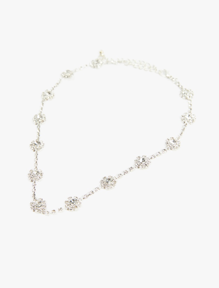 Kadın Taşlı Çiçekli Kolye - Koton X Sibil Çetinkaya