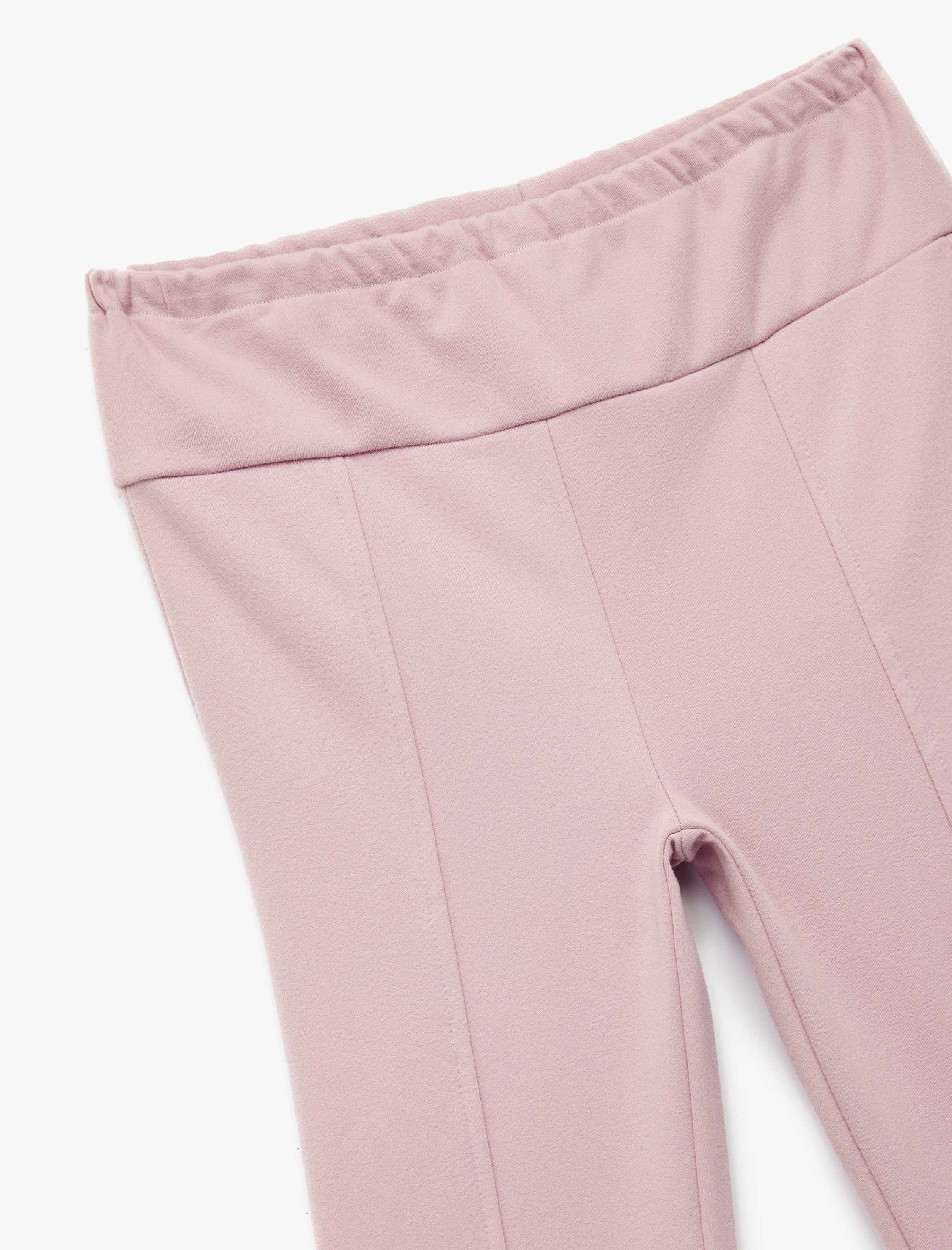  Kız Çocuk Beli Lastikli Basic İspanyol Paça Pantolon