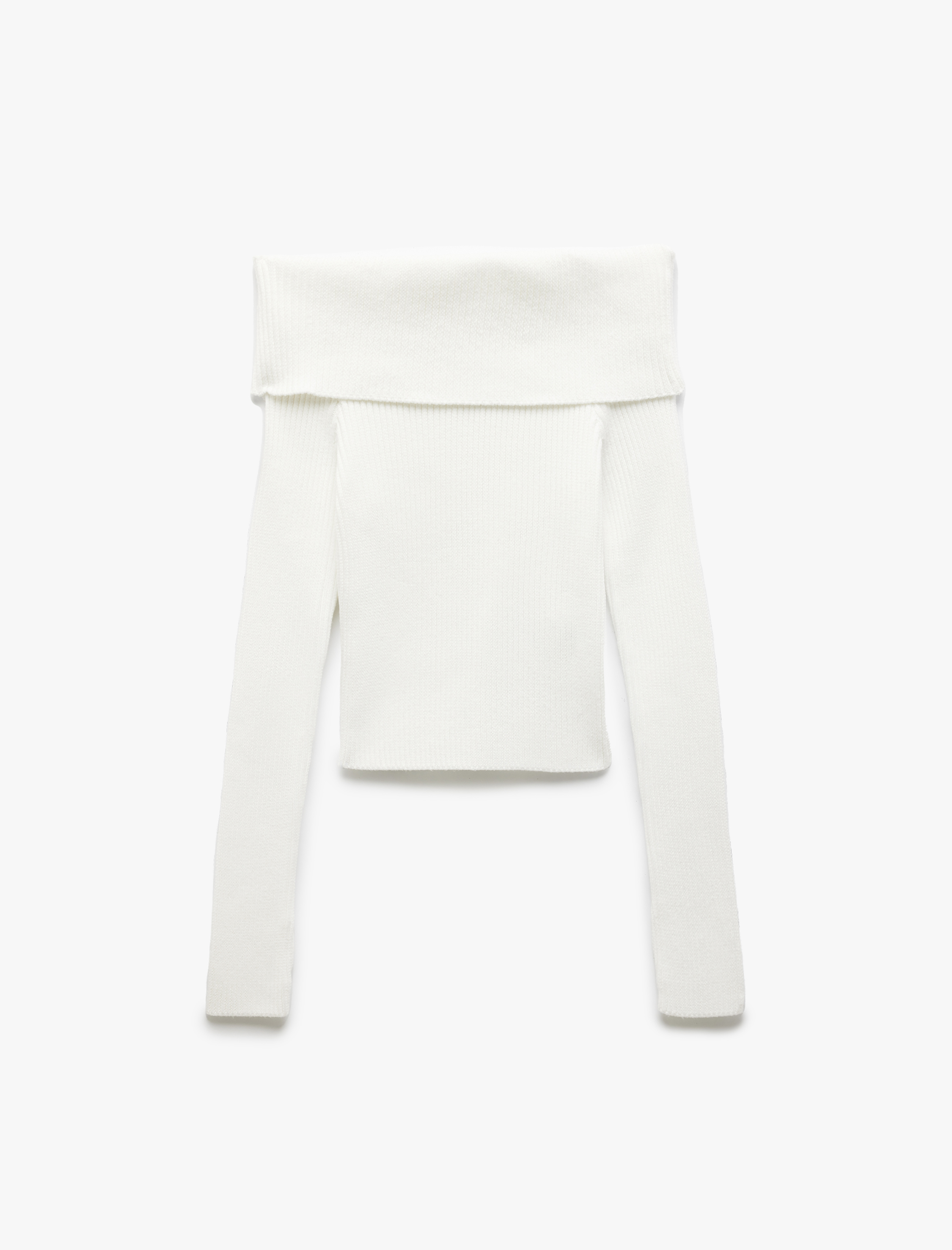   Omzu Açık Triko Dar Kesim Kazak