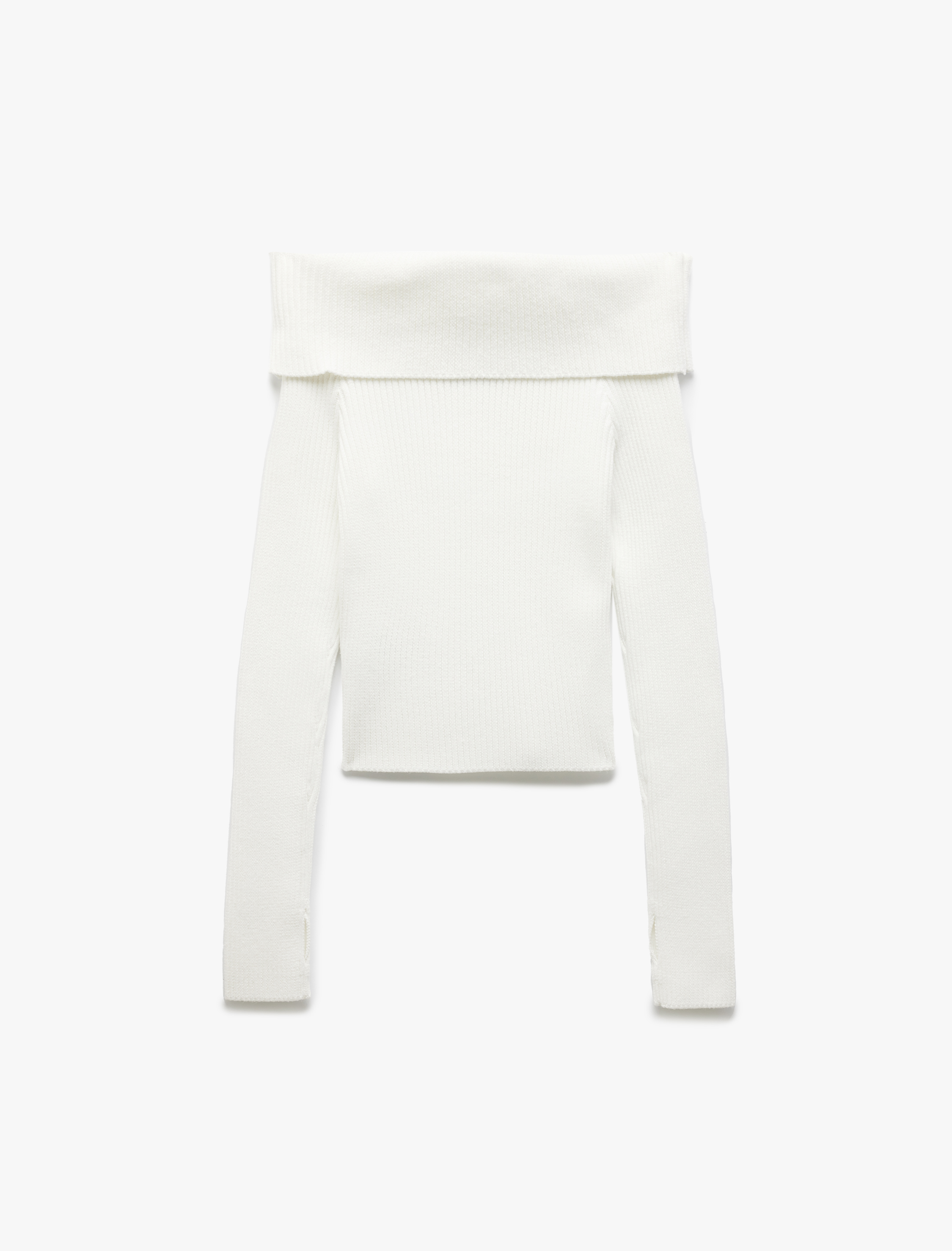   Omzu Açık Triko Dar Kesim Kazak