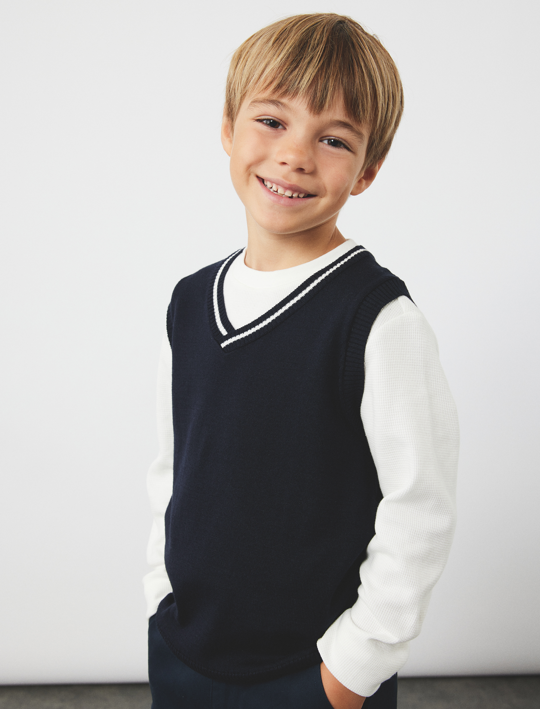  Erkek Çocuk Bisiklet Yaka Pamuklu Basic Uzun Kollu Basic Tişört