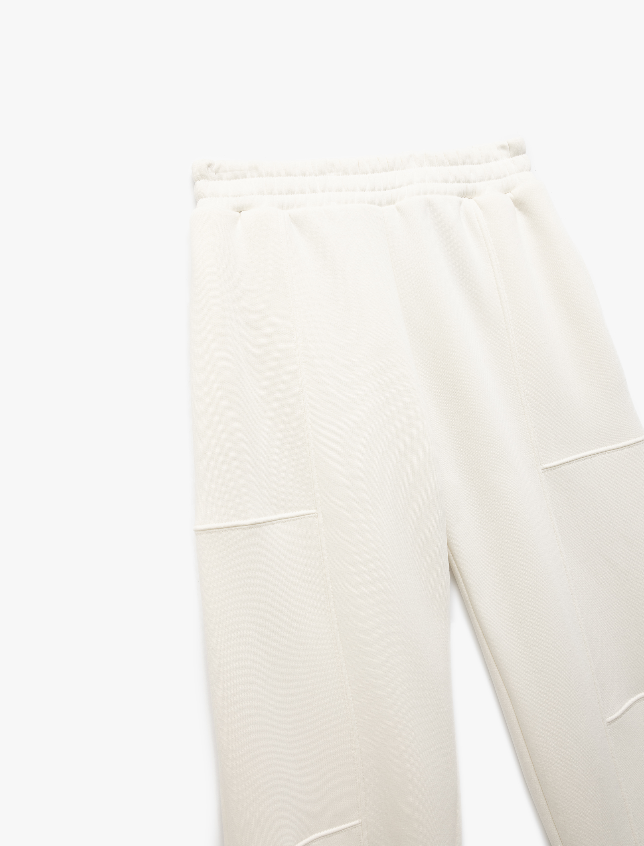   Üç İplik Şardonlu Cep Detaylı Yüksek Bel Jogger Eşofman Altı