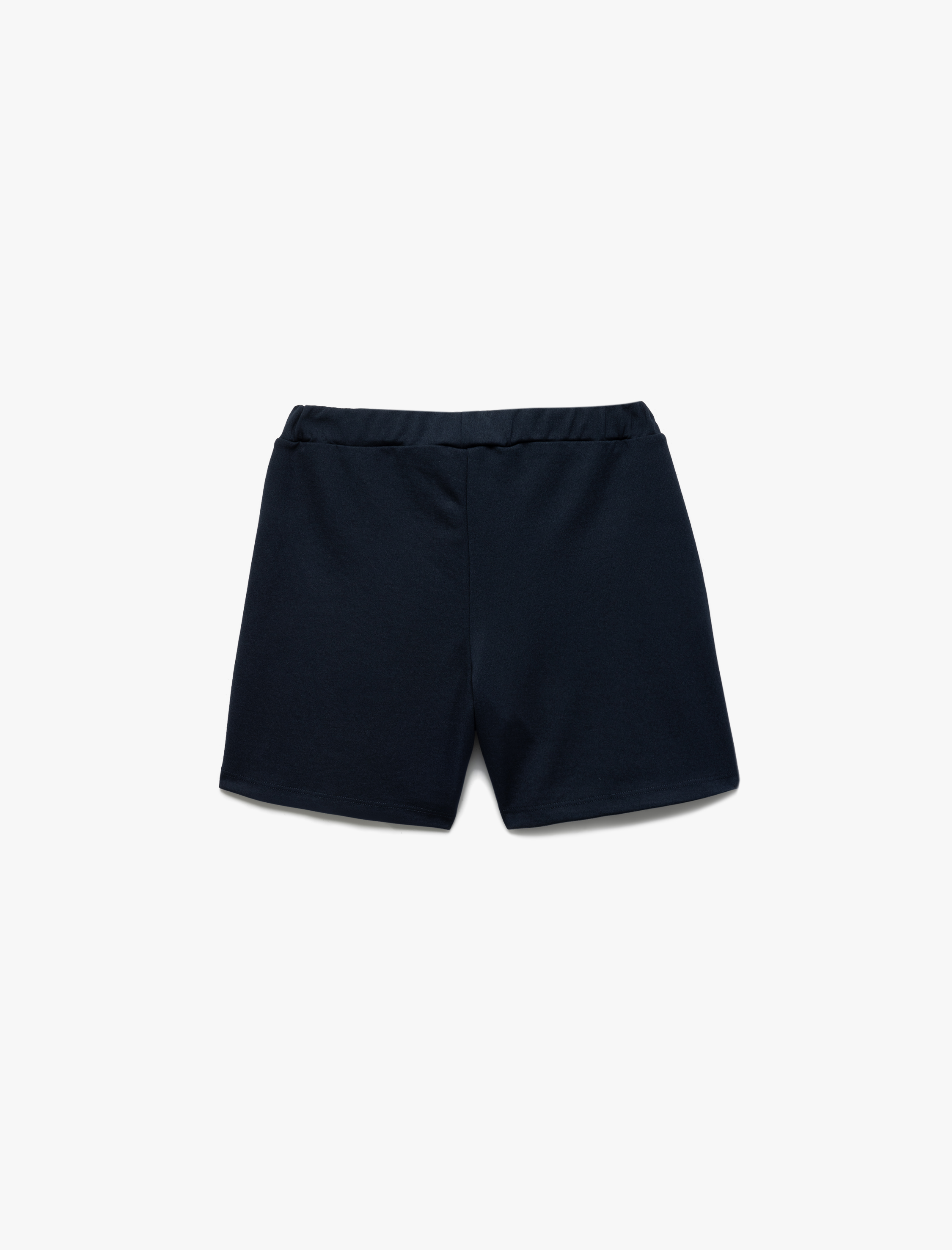 Kız Çocuk Beli Lastikli Viskon Karışımlı Basic Okul Şort Eteği