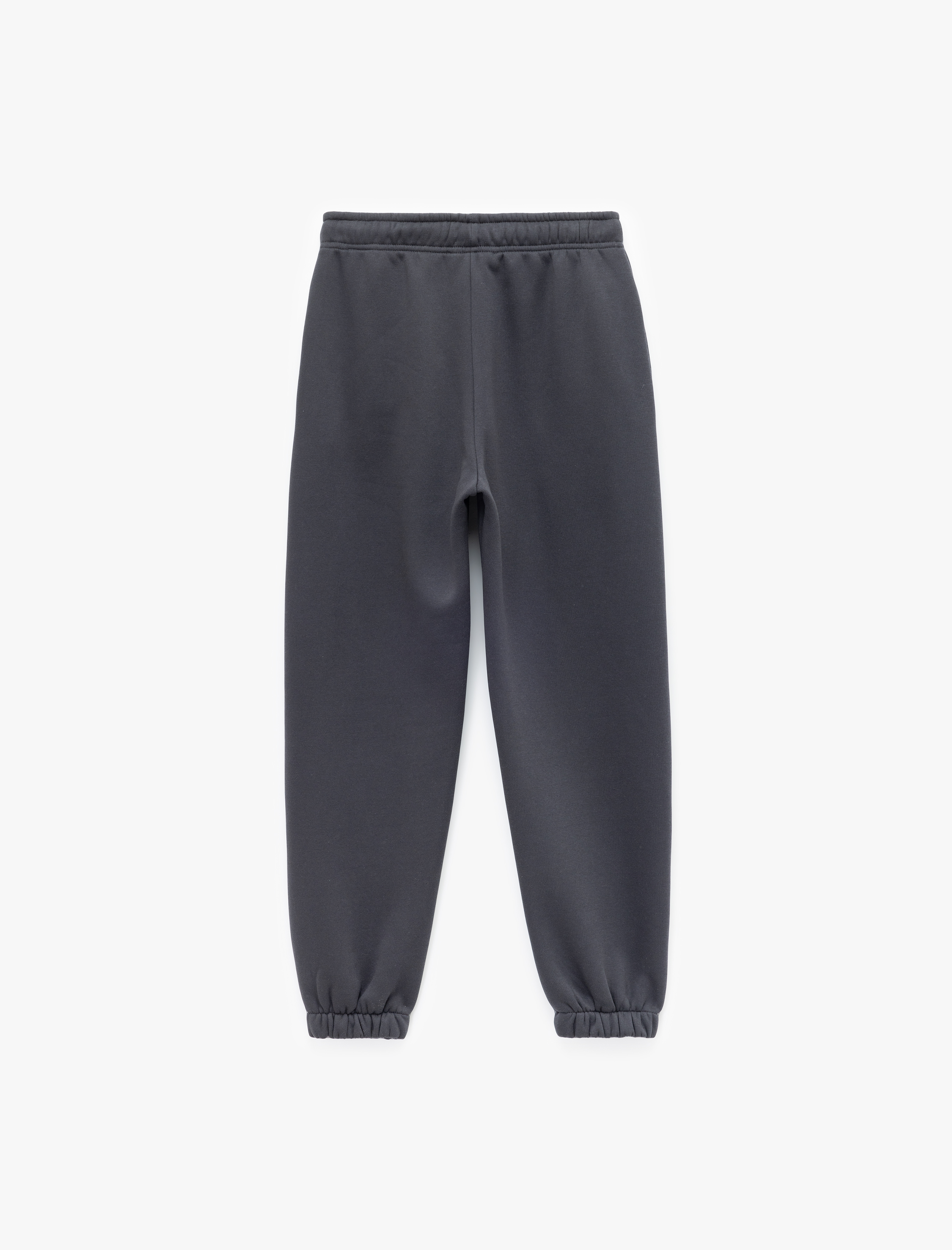   Pamuklu Şardonlu Cepli Beli Bağcıklı Oversize Jogger Eşofman Altı