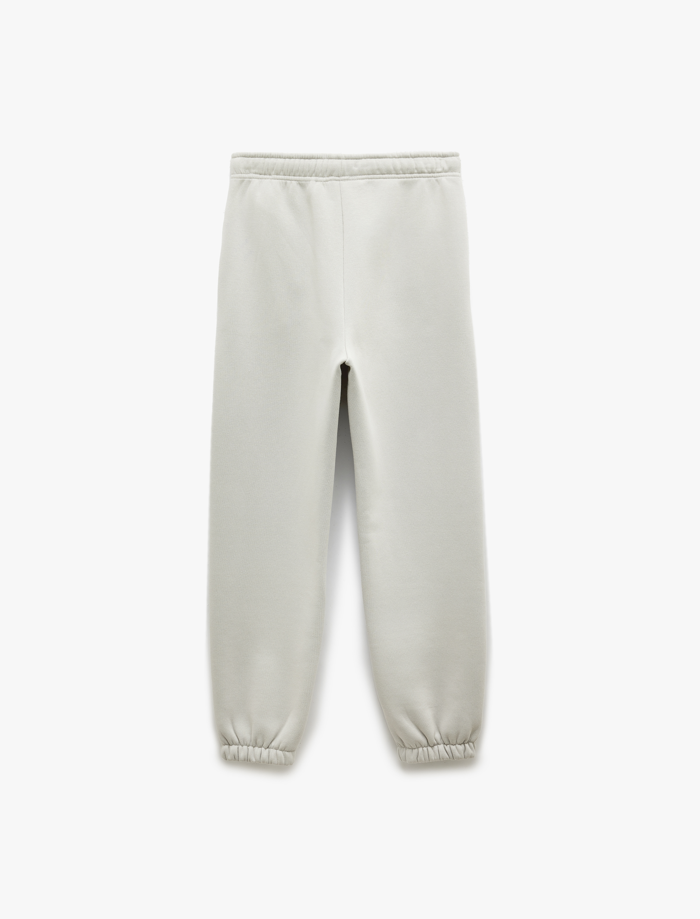   Pamuklu Şardonlu Cepli Beli Bağcıklı Oversize Jogger Eşofman Altı