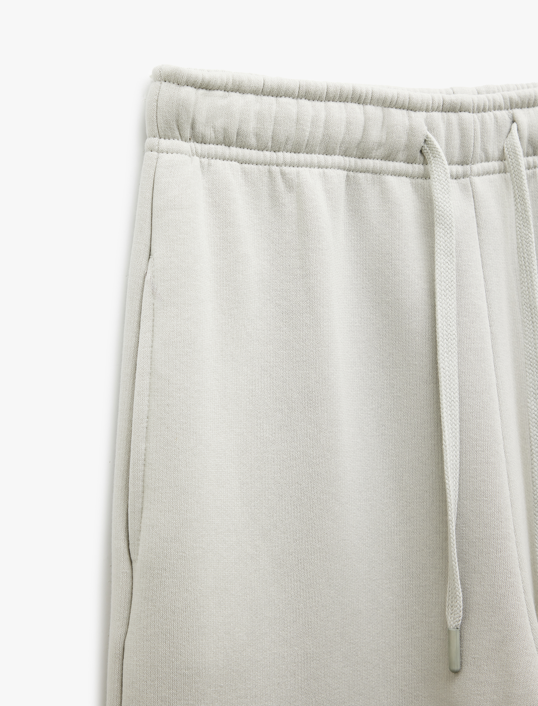   Pamuklu Şardonlu Cepli Beli Bağcıklı Oversize Jogger Eşofman Altı