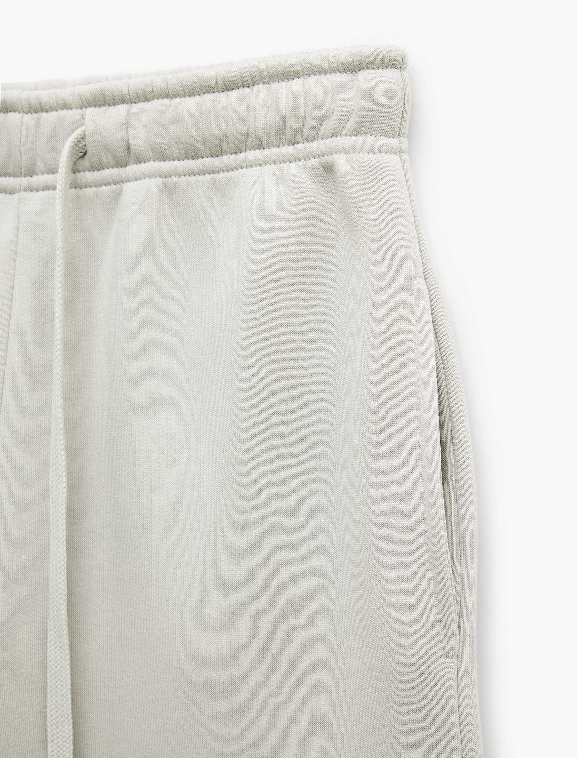   Pamuklu Şardonlu Cepli Beli Bağcıklı Oversize Jogger Eşofman Altı