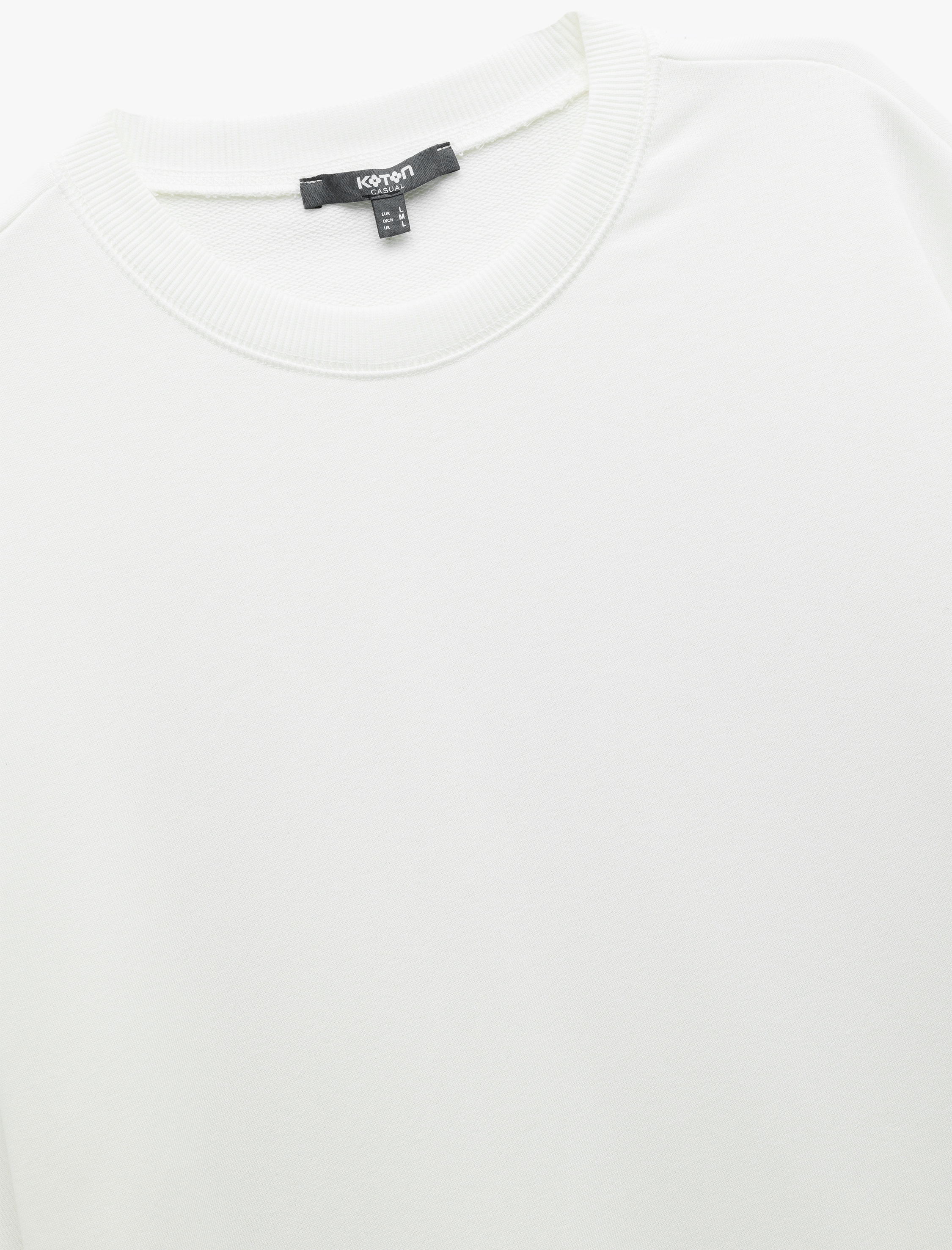   Kısa Kollu Bisiklet Yaka Tok Kumaş Şardonlu Basic Oversize Tişört