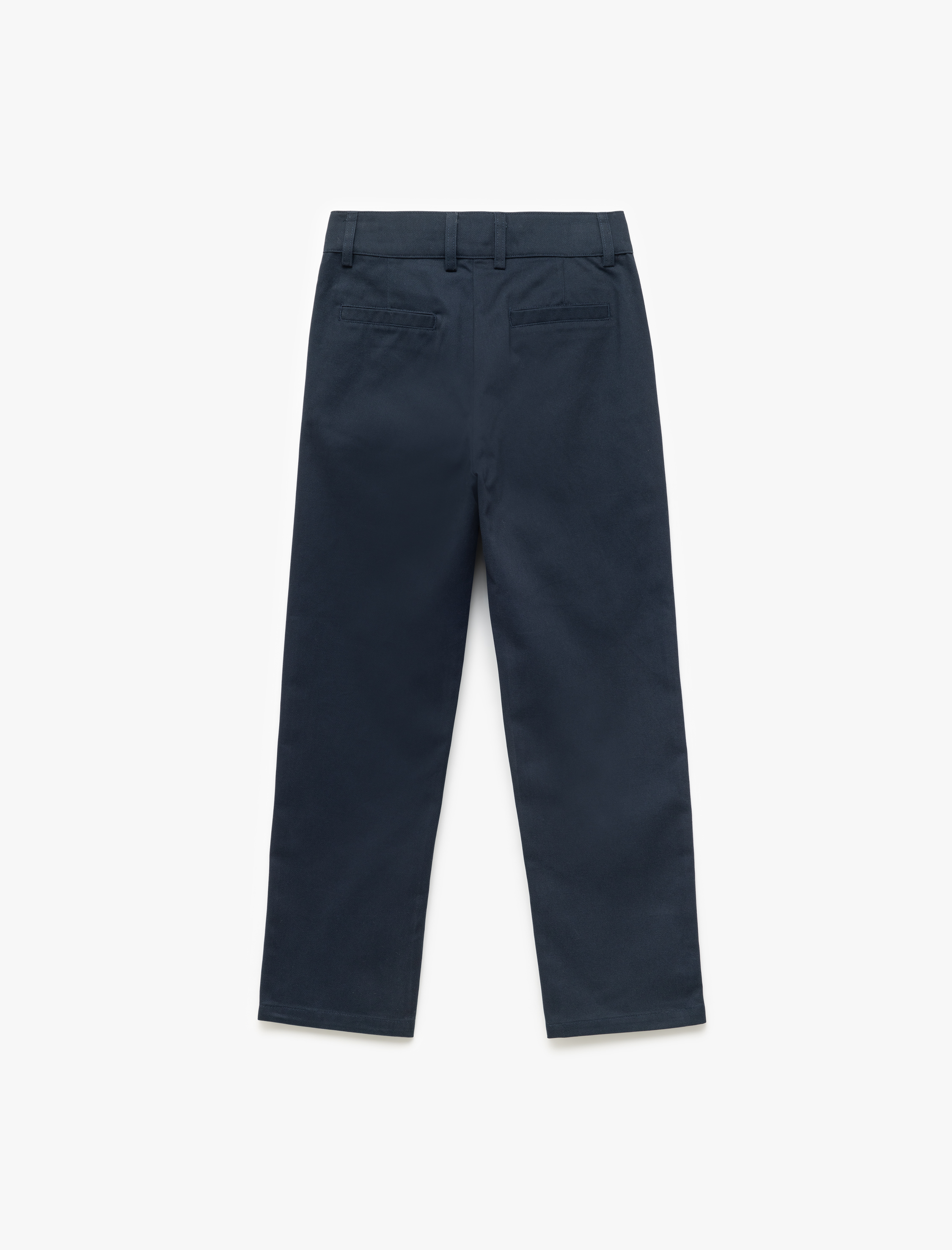  Erkek Çocuk Pamuklu Düğmeli Cep Detaylı Basic Pantolon