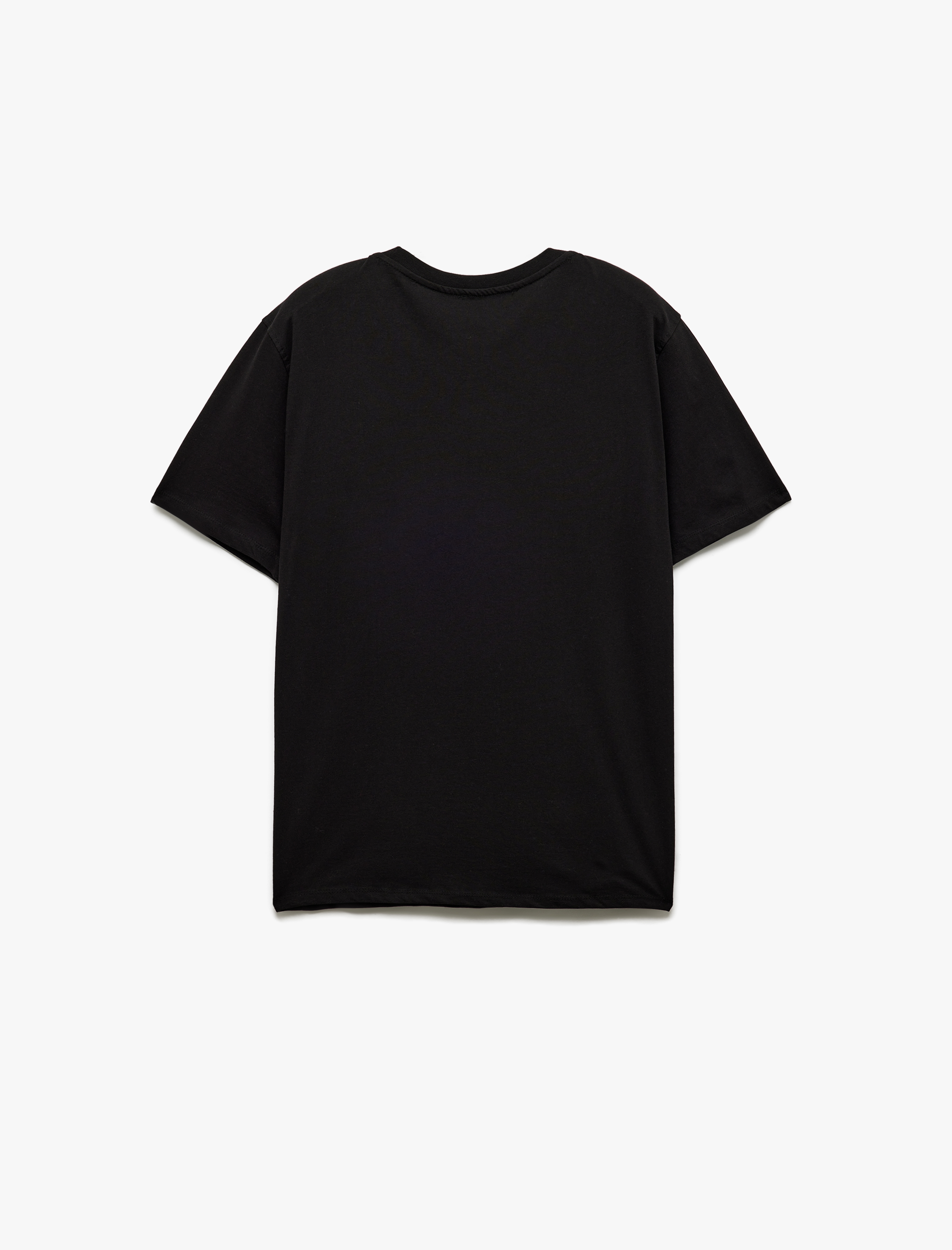   Pamuklu Kısa Kollu Bisiklet Yaka Slim Fit Erkek Basic Tişört