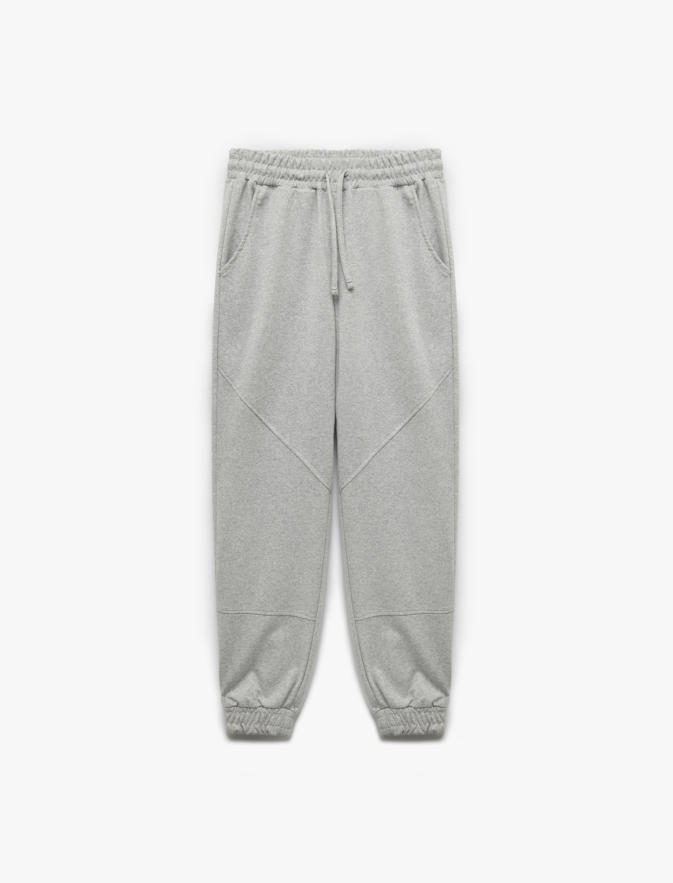   Şardonlu Dikiş Detaylı Beli Bağcıklı Cepli Rahat Kalıp Jogger Eşofman Altı