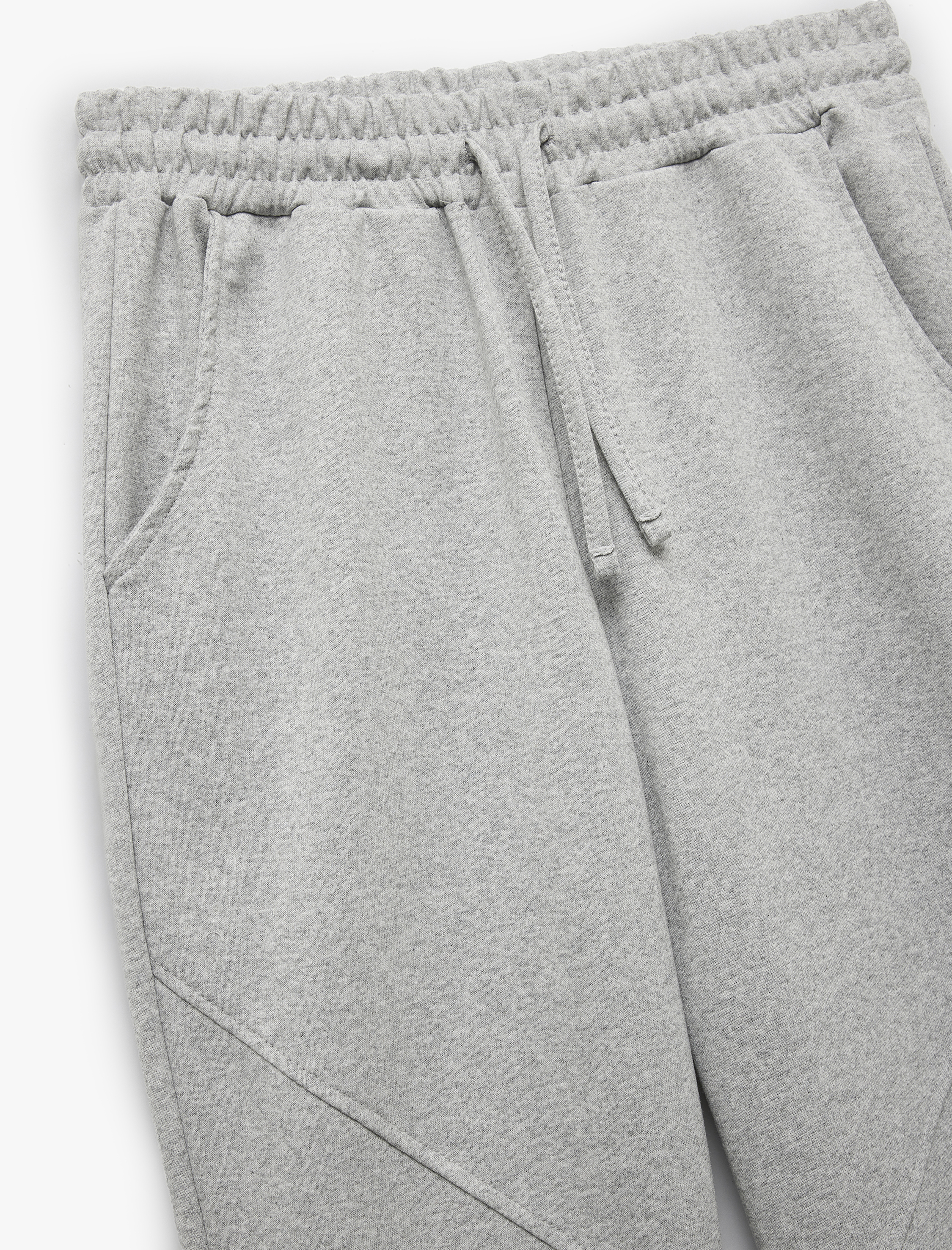   Şardonlu Dikiş Detaylı Beli Bağcıklı Cepli Rahat Kalıp Jogger Eşofman Altı