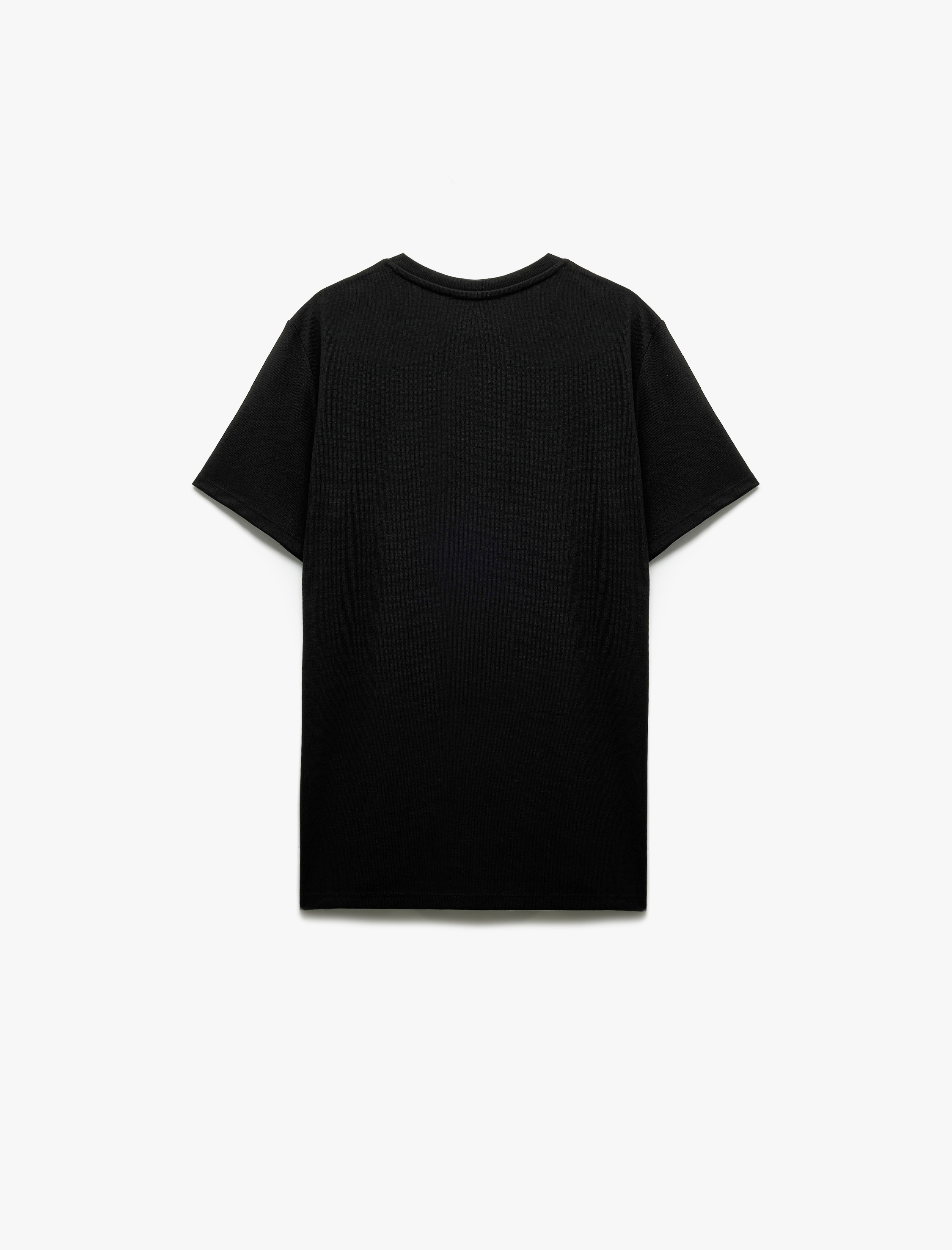   Kısa Kollu Bisiklet Yaka Basic Slim Fit Tişört