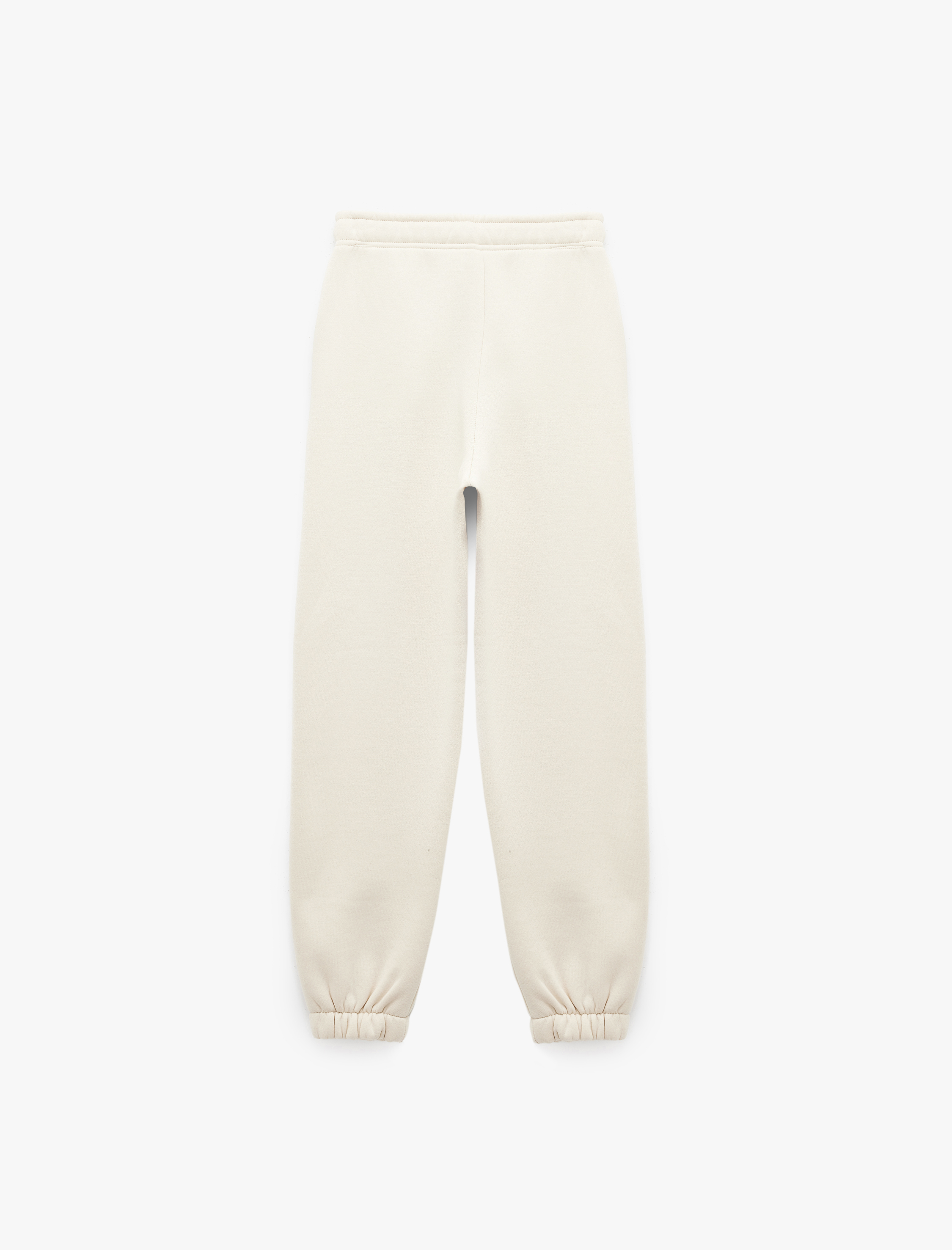   Pamuklu Şardonlu Cepli Beli Bağcıklı Oversize Jogger Eşofman Altı