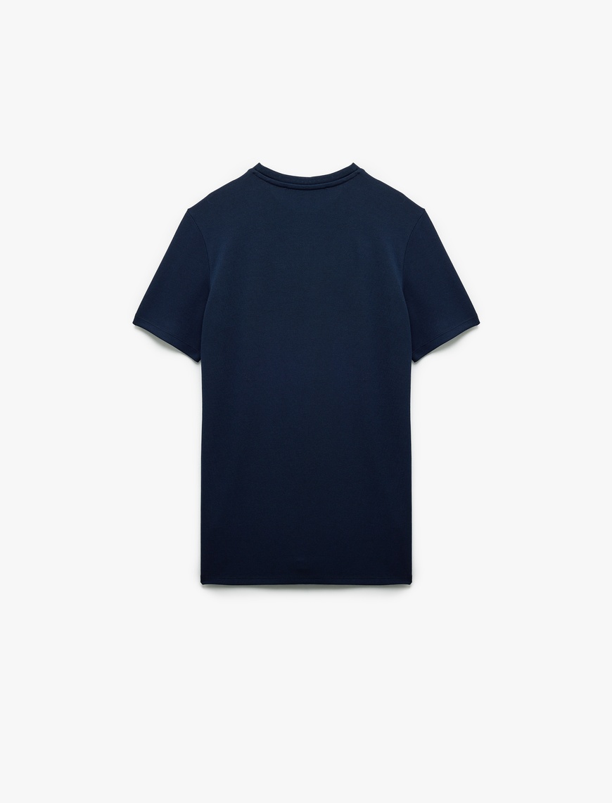   Kısa Kollu Bisiklet Yaka Basic Slim Fit Tişört