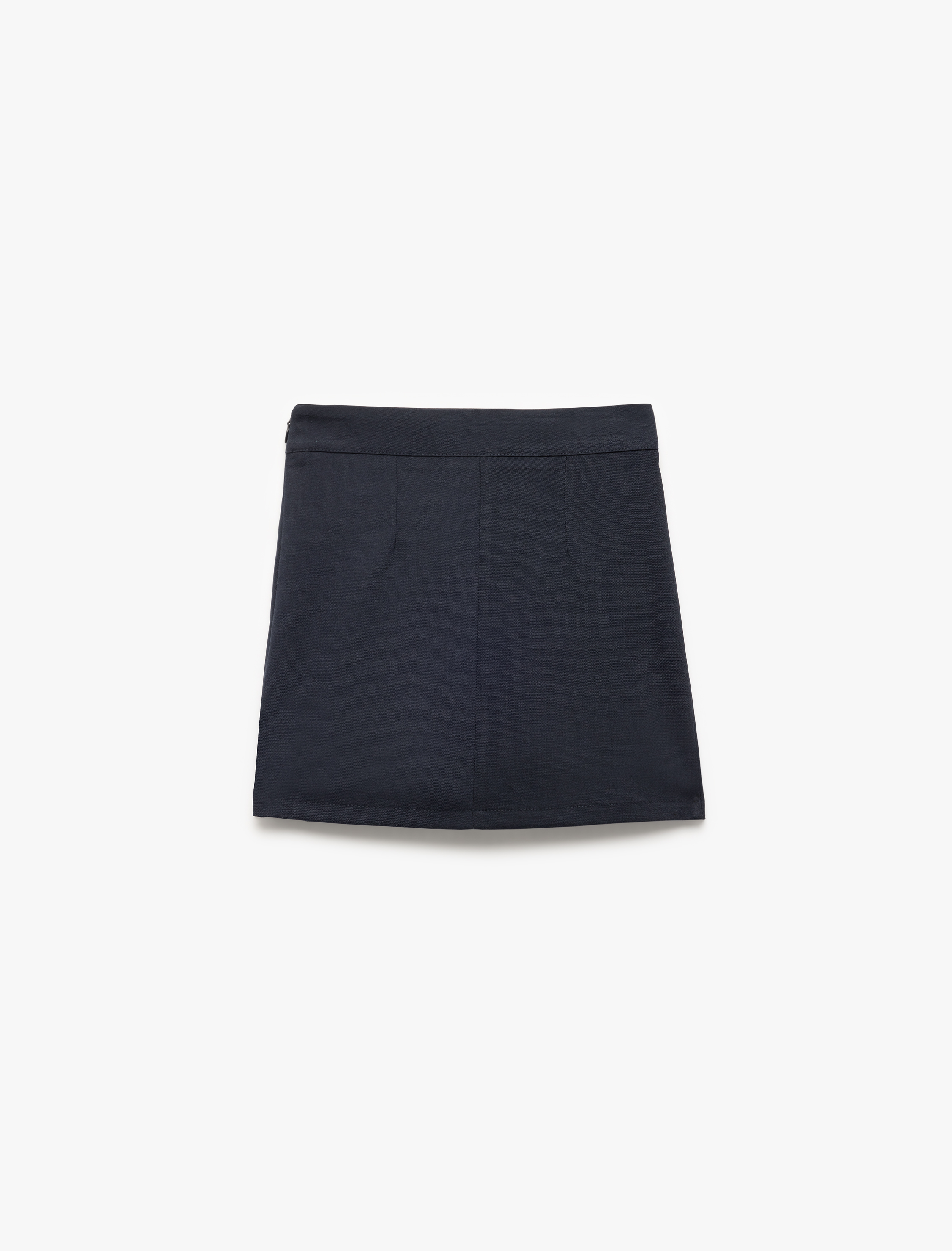  Kız Çocuk Viskon Karışımlı Pileli Basic Etek