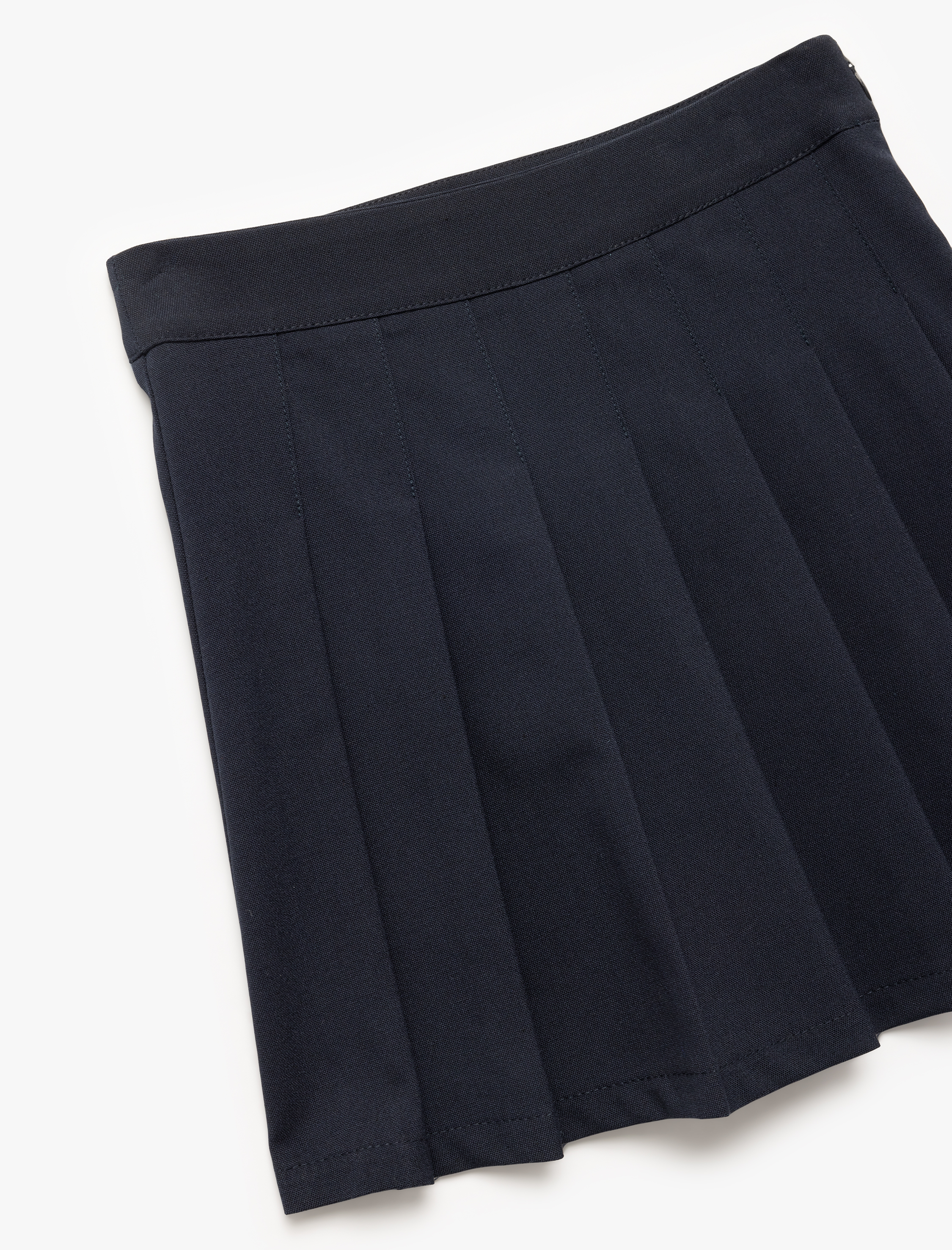  Kız Çocuk Viskon Karışımlı Pileli Basic Etek