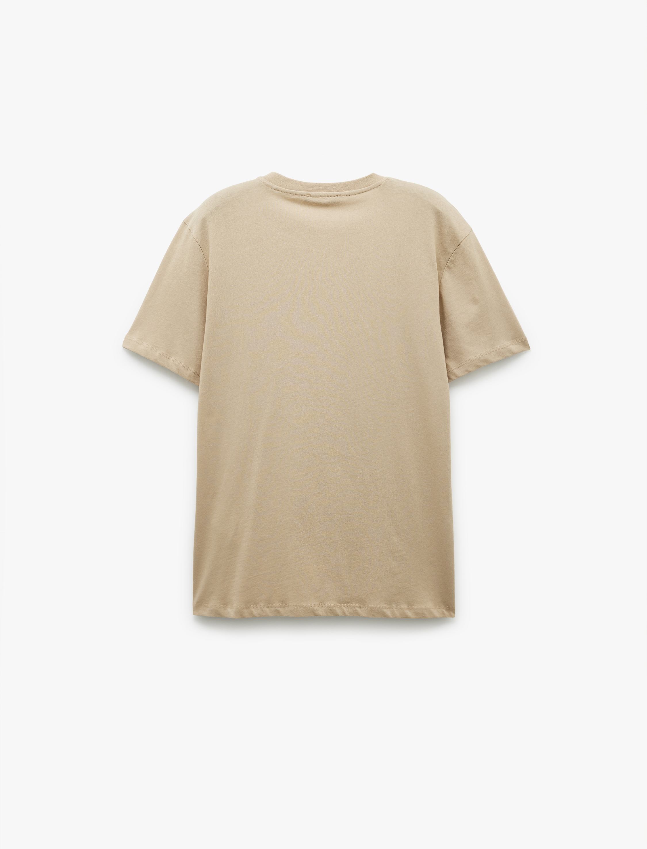   Bisiklet Yaka Pamuklu Kısa Kollu Regular Fit Baskılı Tişört