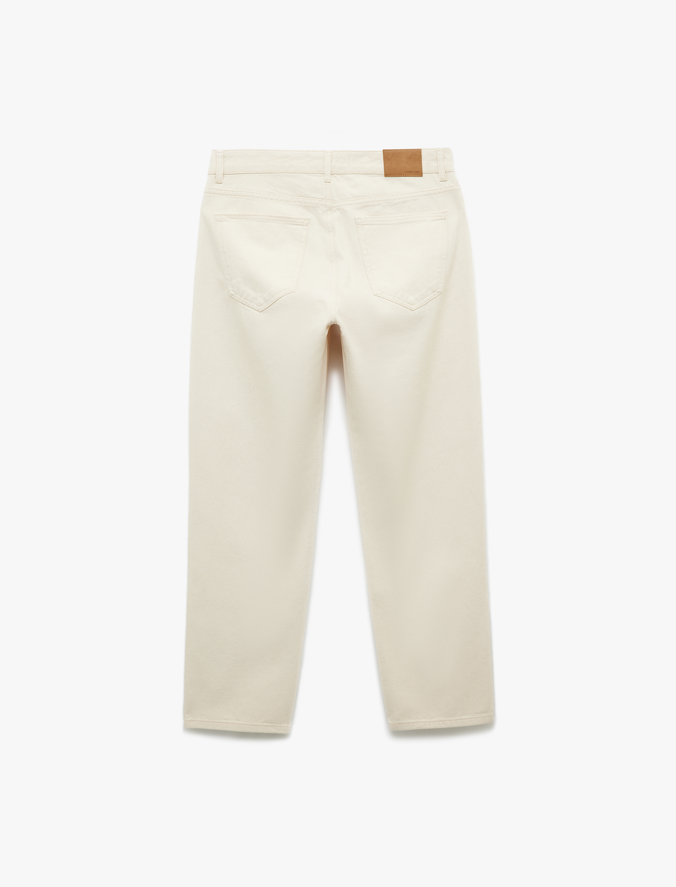   Pamuklu Normal Bel Cep Detaylı Vintage Straight Jean Pantolon