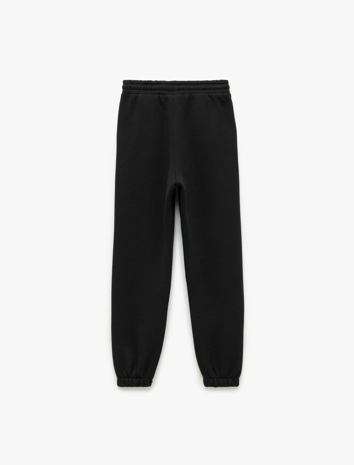  Şardonlu Cepli Beli Bağcıklı Rahat Kalıp Jogger Eşofman Altı