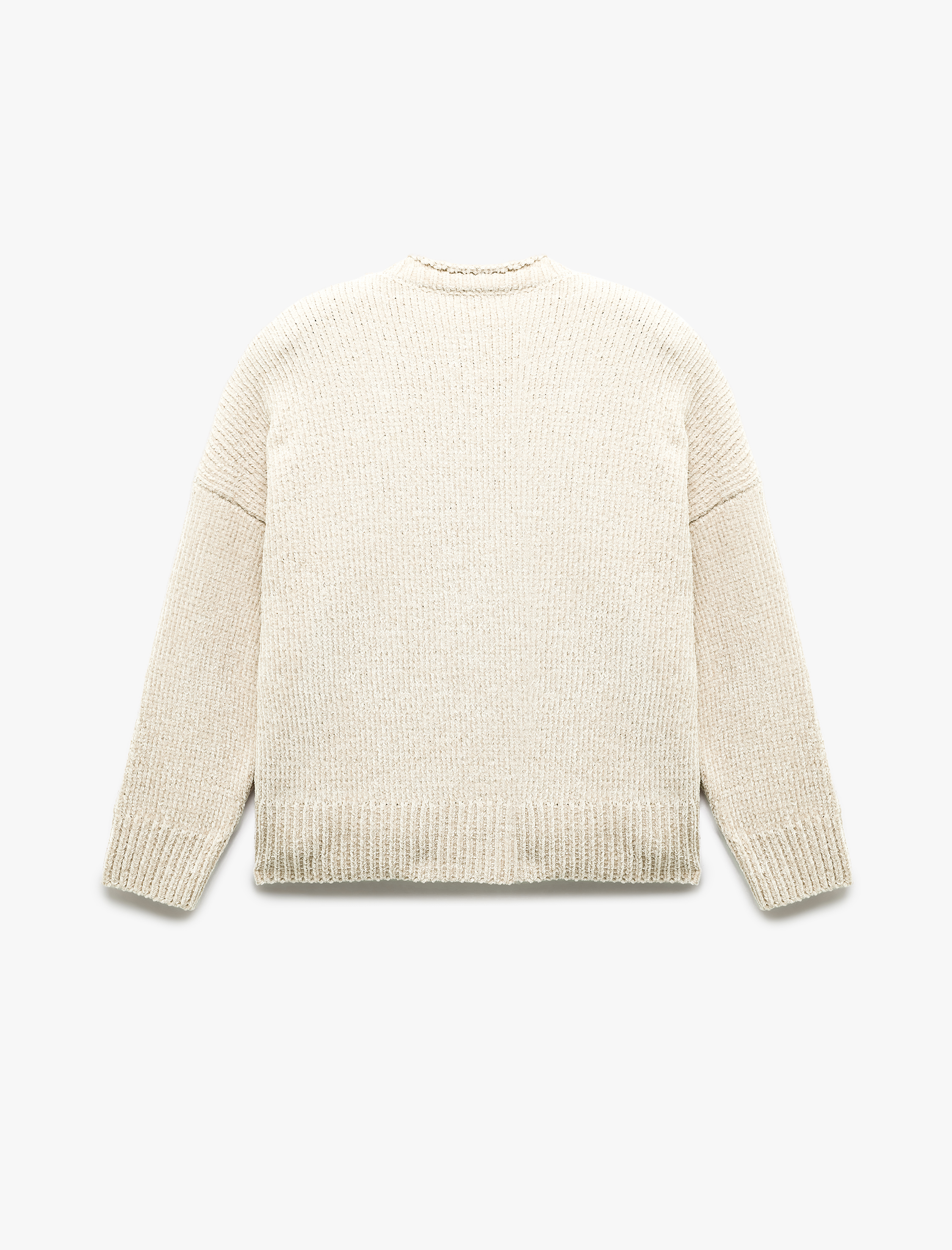 Uzun Kollu Bisiklet Yaka Basic Triko Kazak