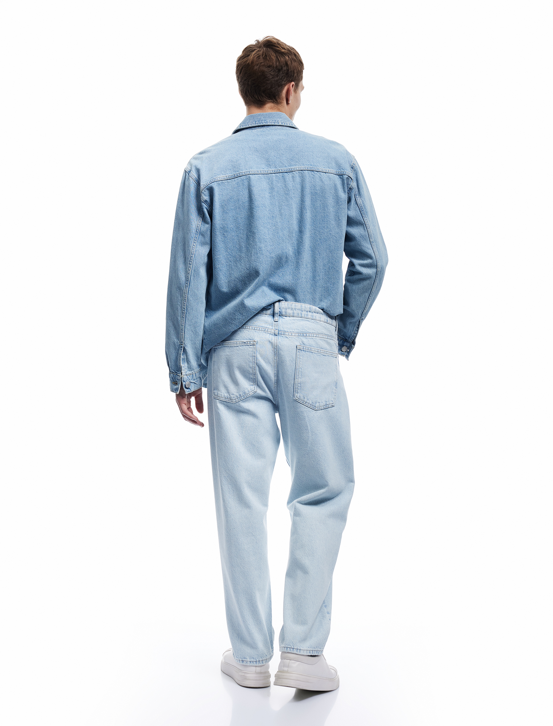   Pamuklu Cep Detaylı Bol Baggy Jean Pantolon