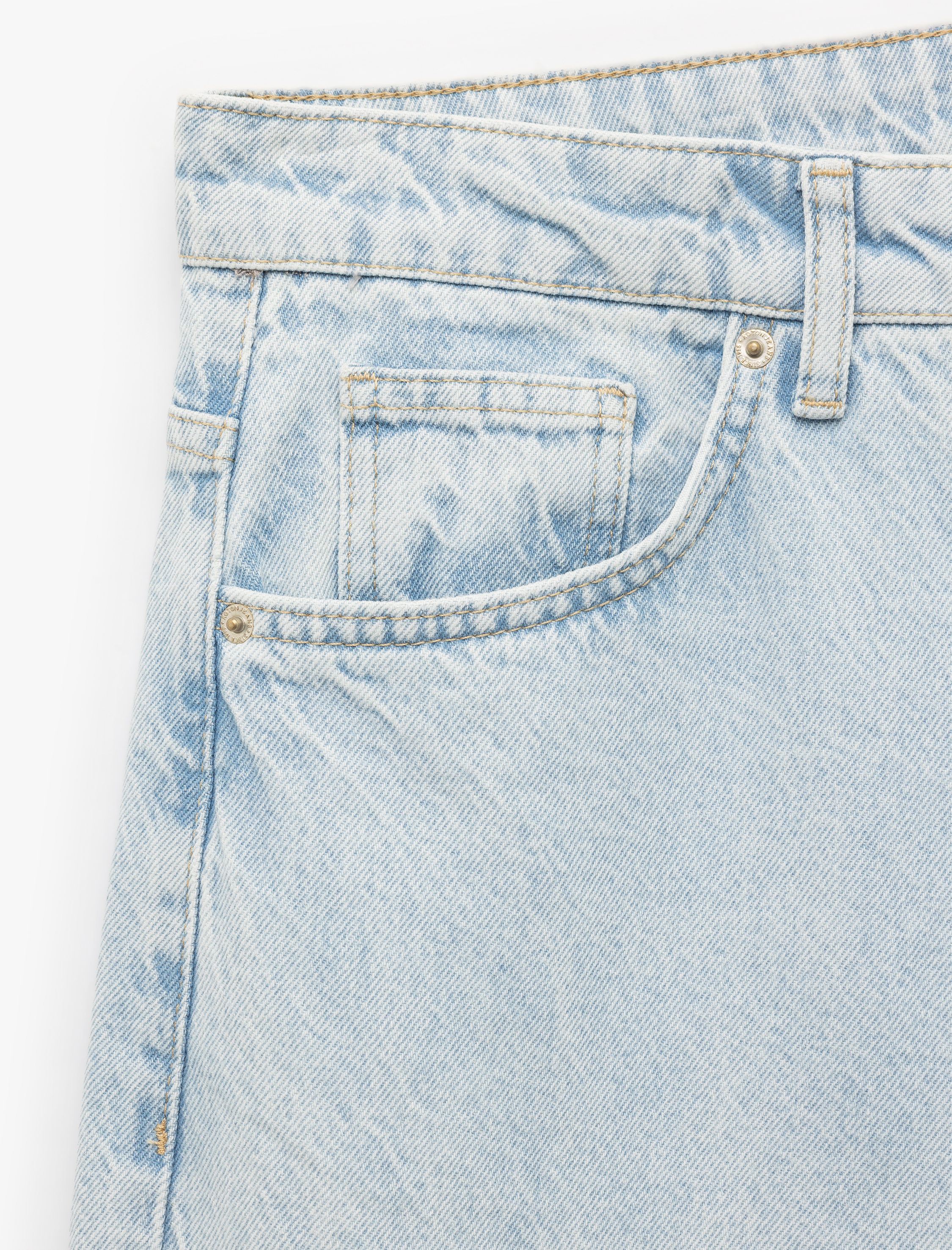   Pamuklu Cep Detaylı Bol Baggy Jean Pantolon