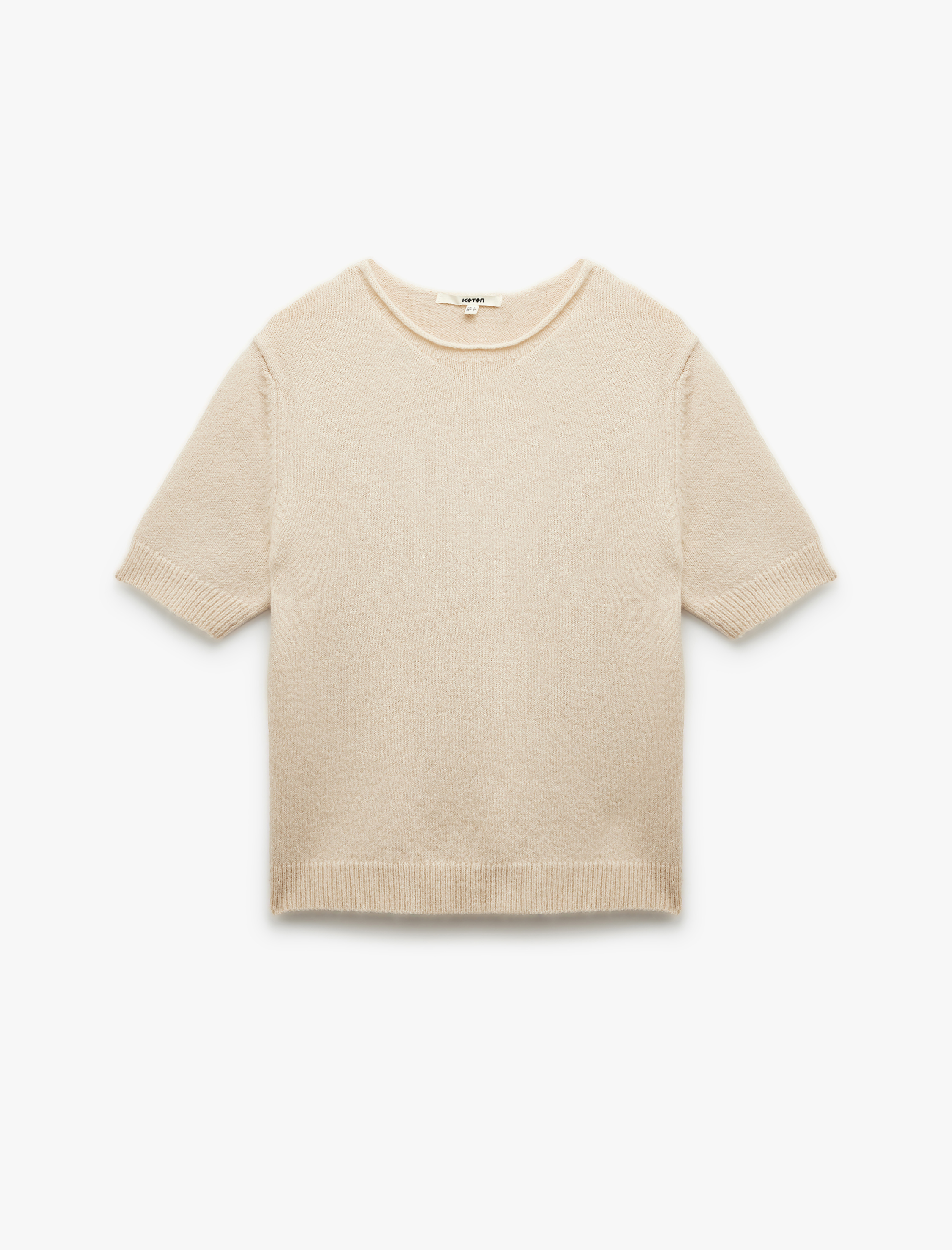   Bisiklet Yaka Kısa Kollu Triko Kazak