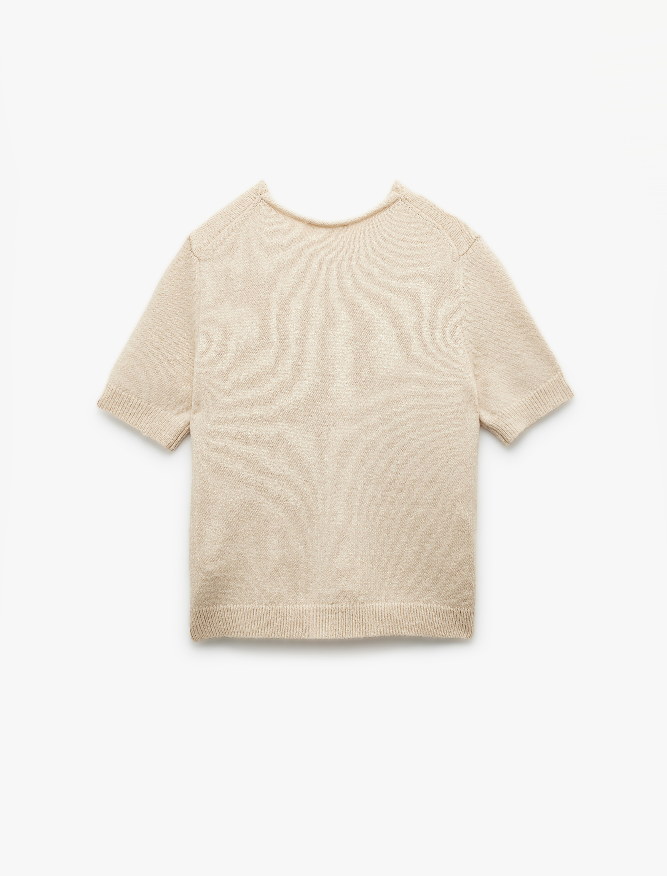   Bisiklet Yaka Kısa Kollu Triko Kazak