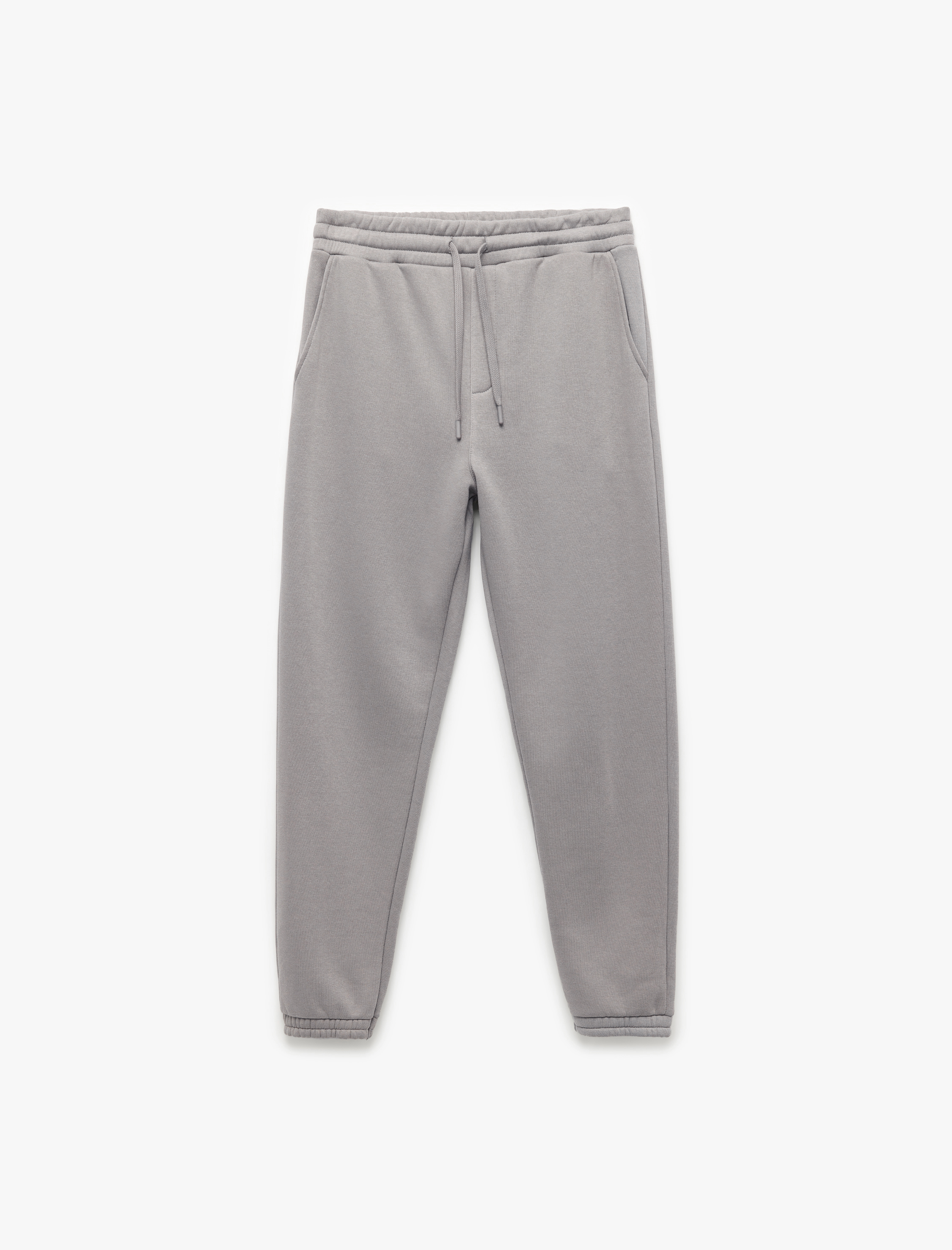   Beli Bağcıklı Şardonlu Cep Detaylı Jogger Kışlık Eşofman Altı