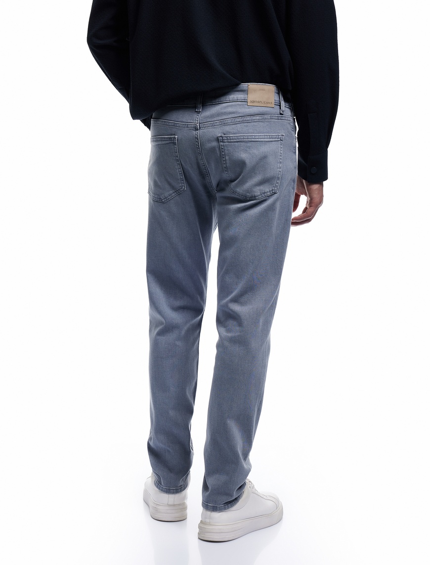   Normal Bel Cepli Slim Fit Jean Pantolon - Brad Jean