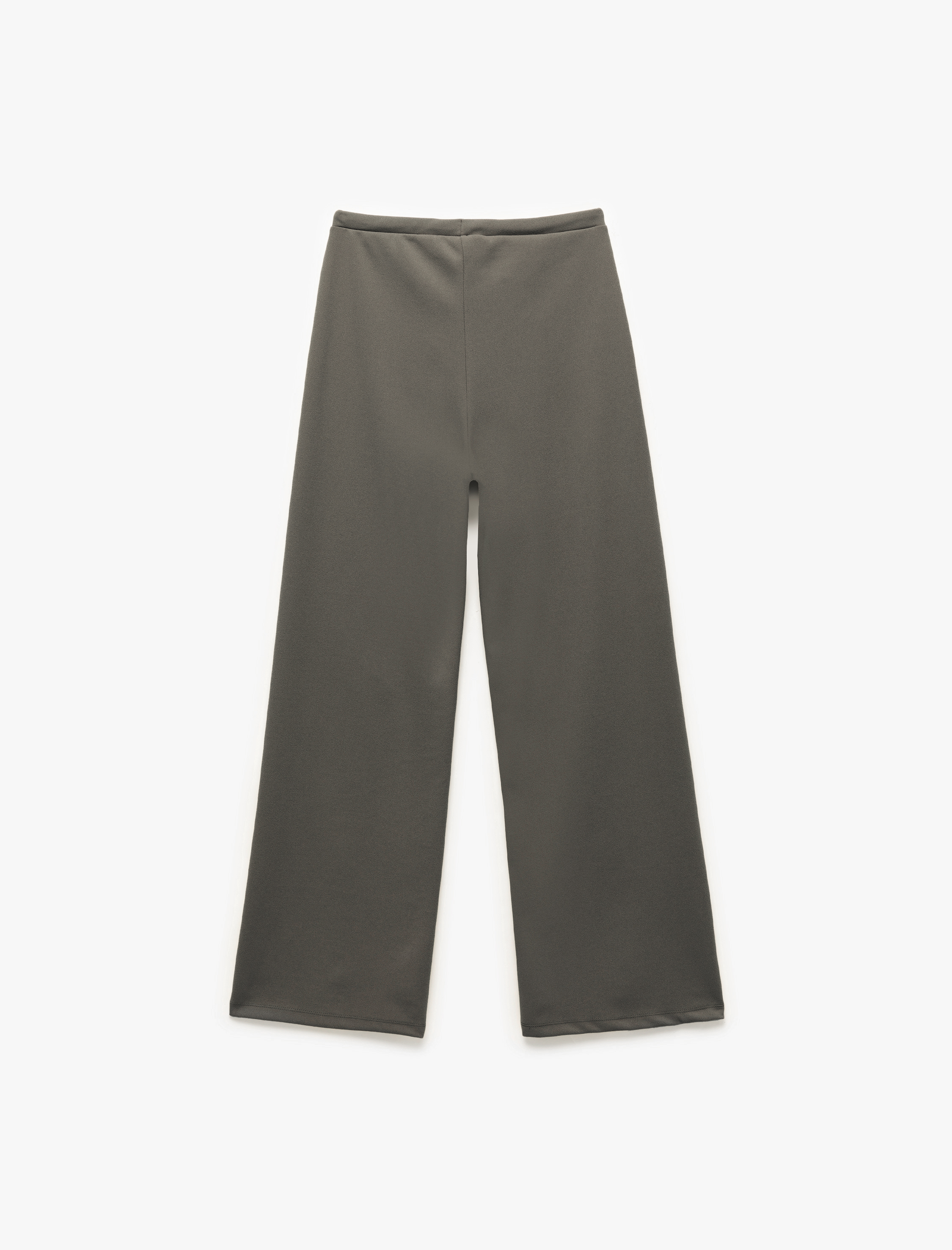   Yüksek Bel Bağcıklı Geniş Paça Pantolon