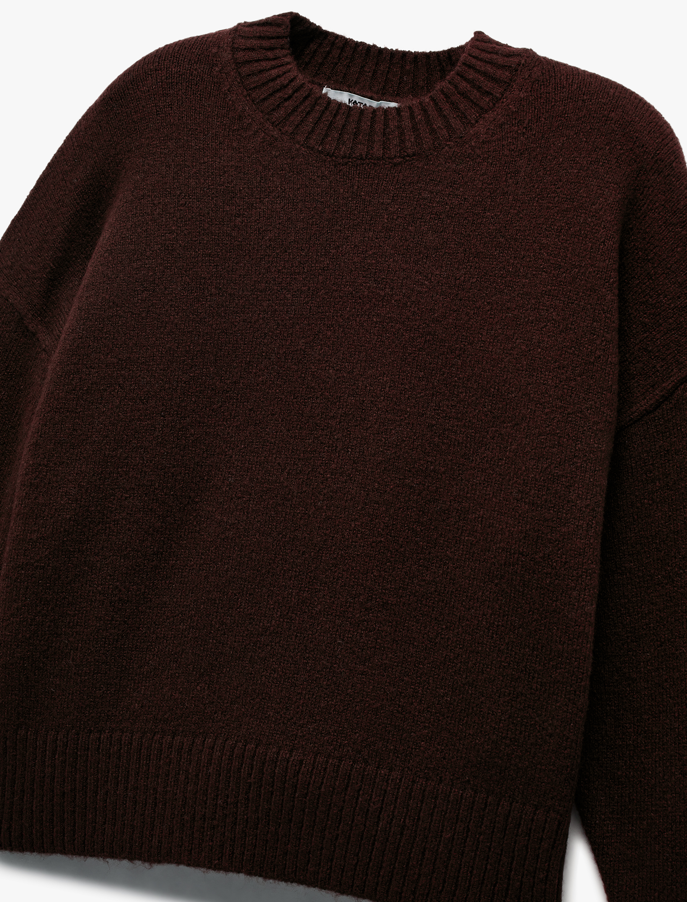   Uzun Kollu Bisiklet Yaka Triko Basic Kazak