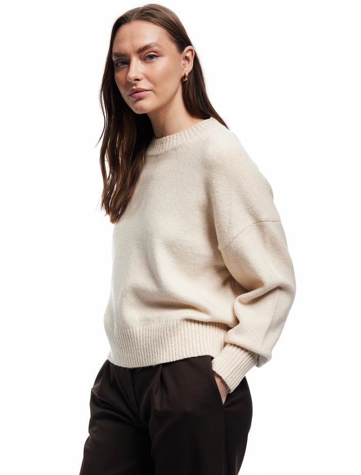  Uzun Kollu Bisiklet Yaka Triko Basic Kazak