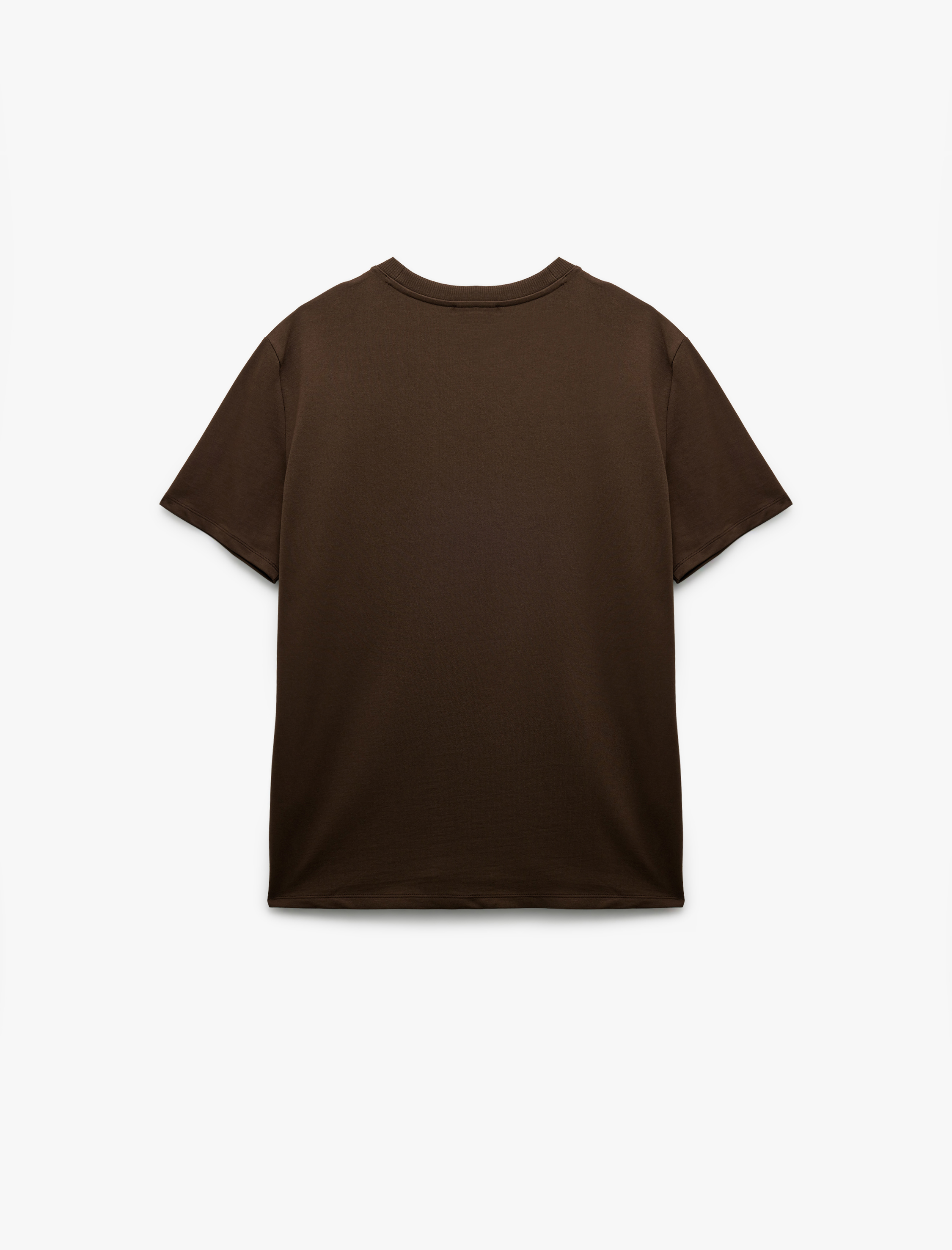   Kısa Kollu Bisiklet Yaka Tok Kumaş Regular Fit Pamuklu Tişört