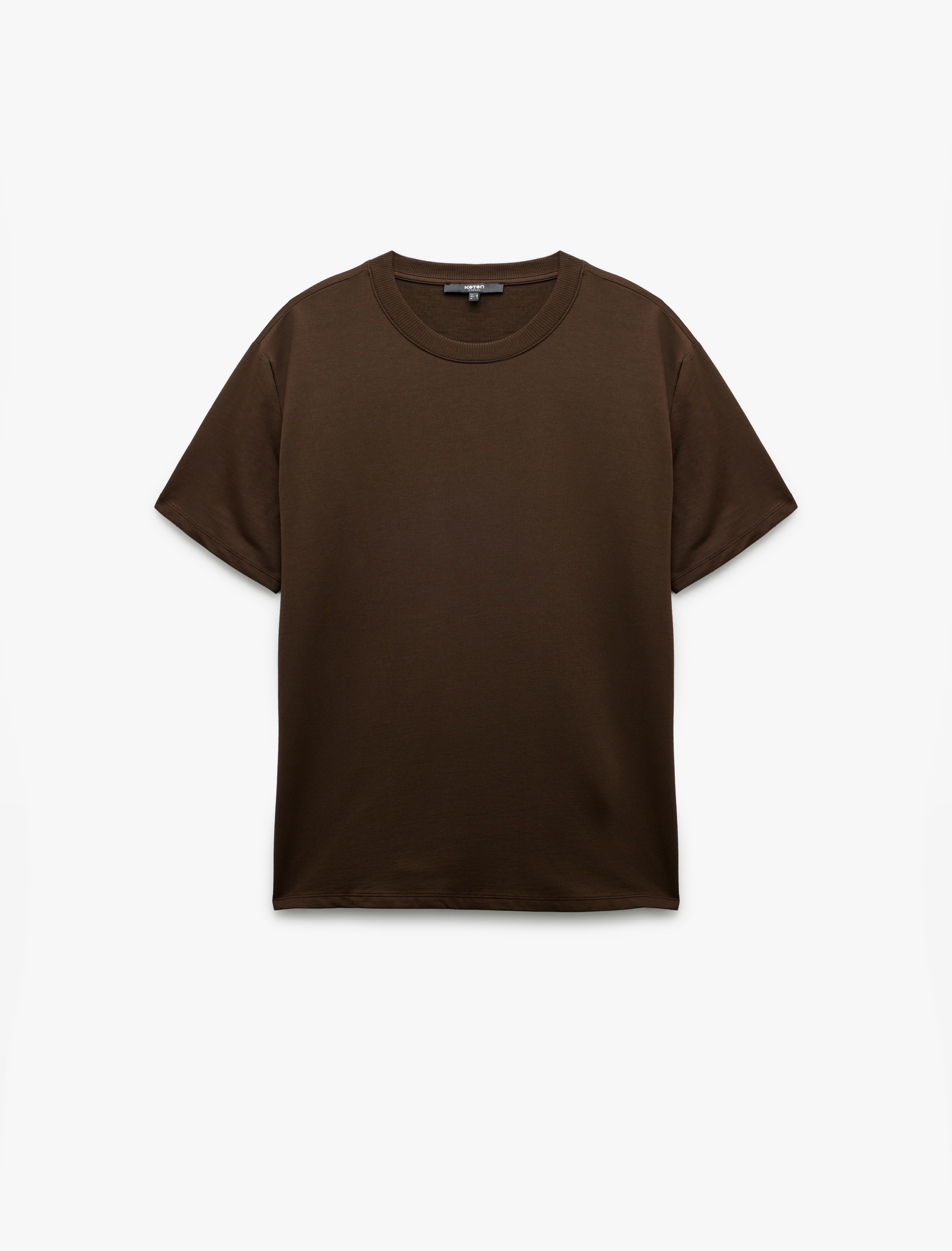   Kısa Kollu Bisiklet Yaka Tok Kumaş Regular Fit Pamuklu Tişört