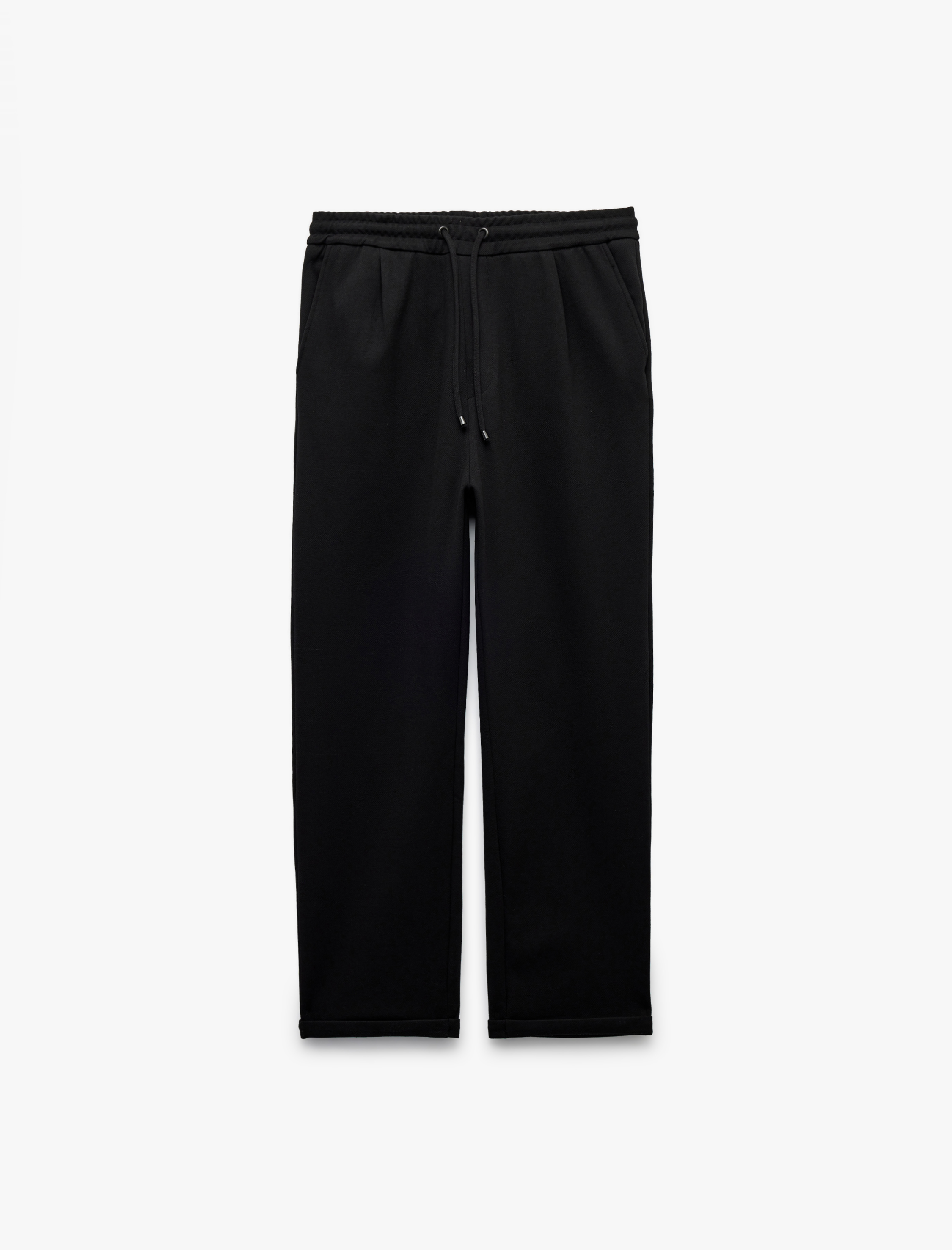   Beli Bağcıklı Cepli Katlamalı Paça Pantolon Görünümlü Eşofman Altı