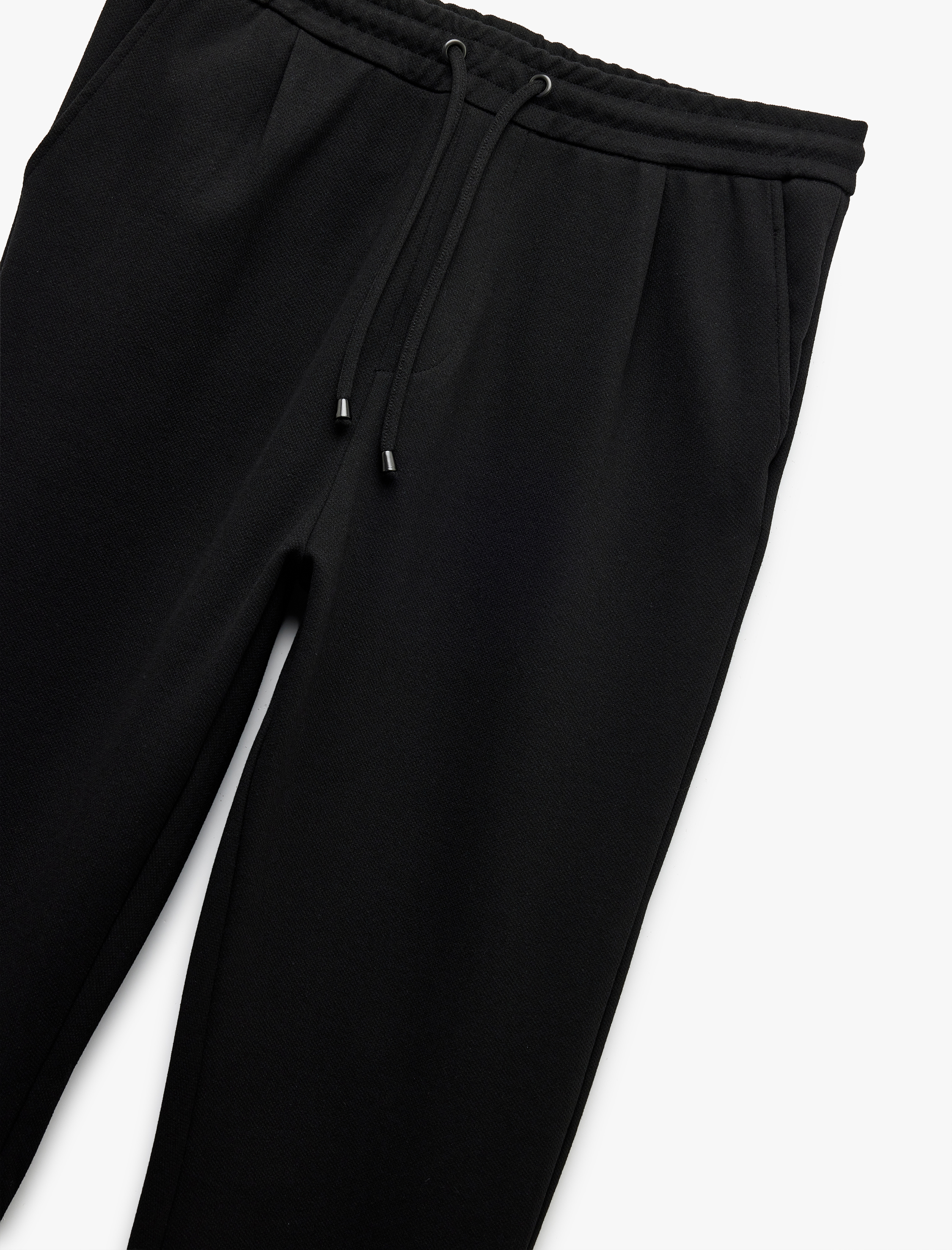   Beli Bağcıklı Cepli Katlamalı Paça Pantolon Görünümlü Eşofman Altı