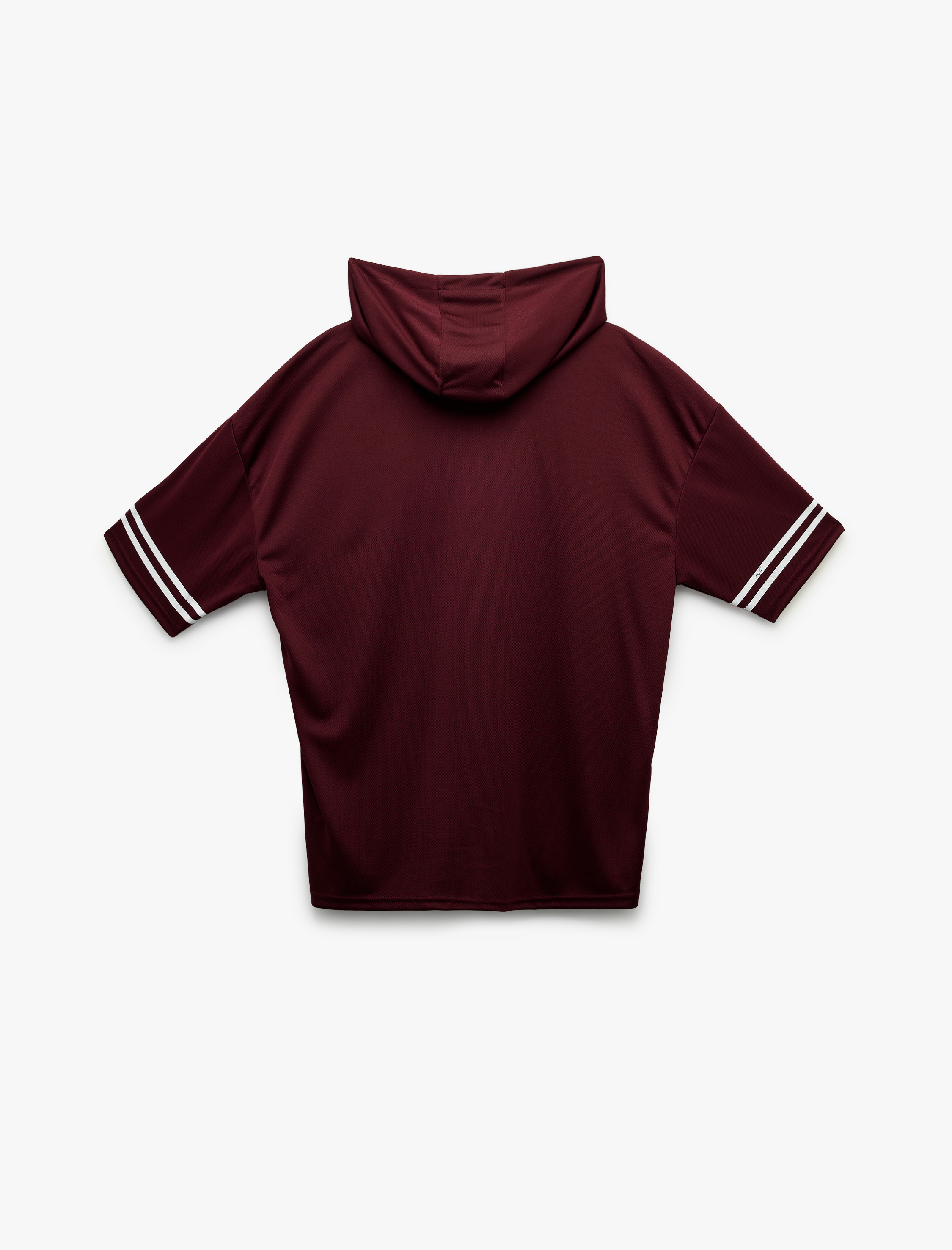   Kapşonlu Yarım Kollu Baskılı Oversize Spor Tişört