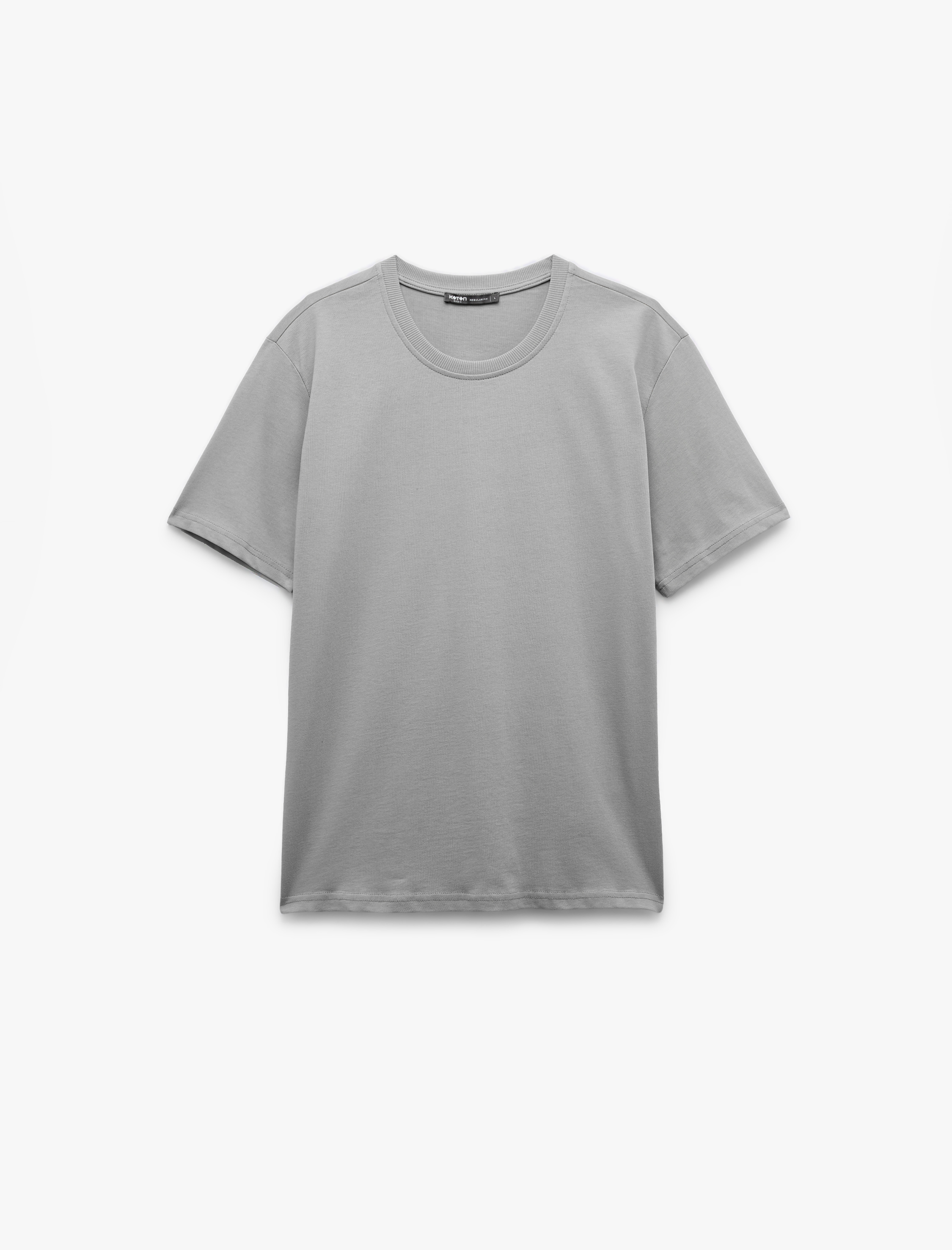   Bisiklet Yaka Regular Fit Tok Kumaş Pamuklu Kısa Kollu Tişört