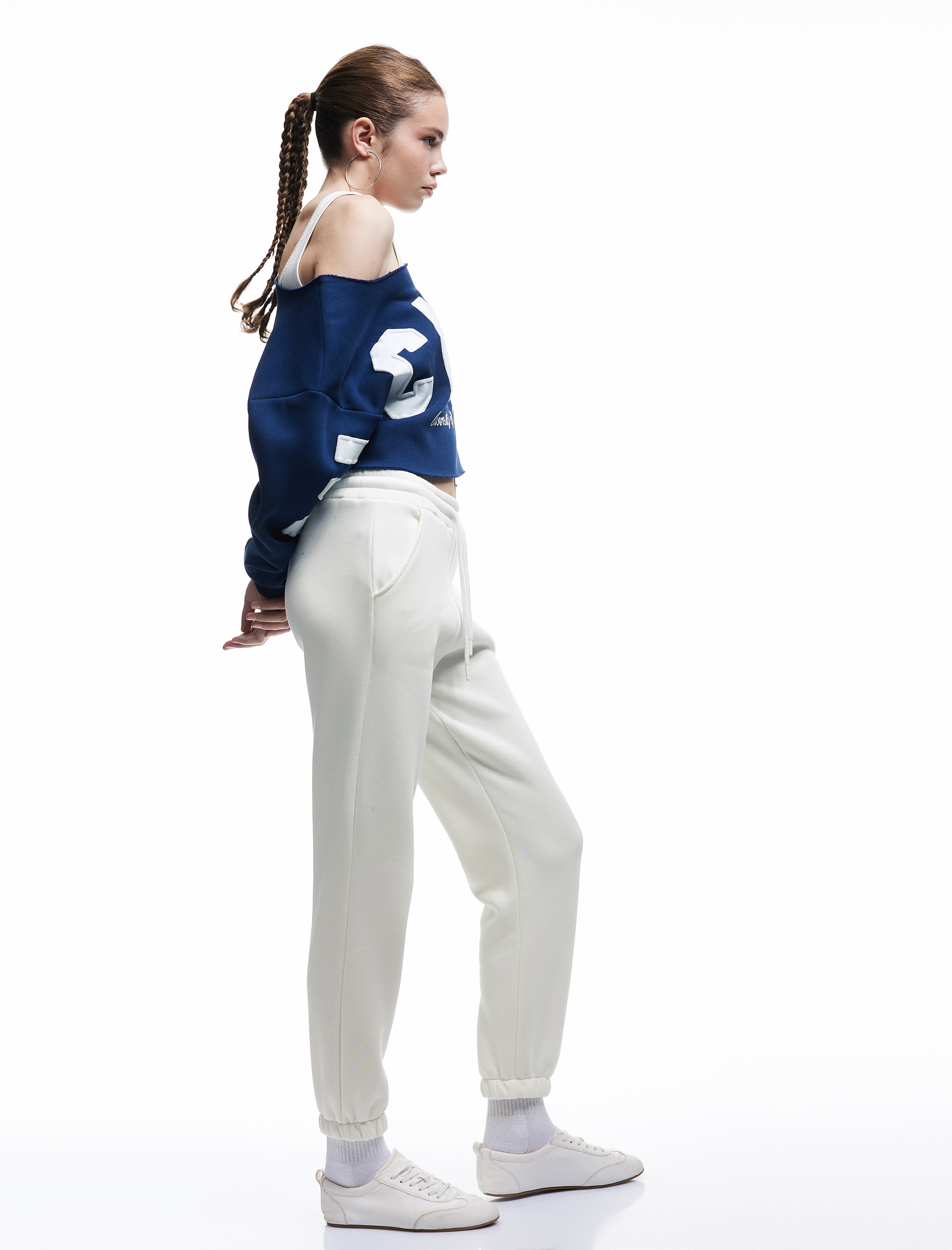   Üç İplik Şardonlu Cepli 2'li Jogger Eşofman Altı Seti