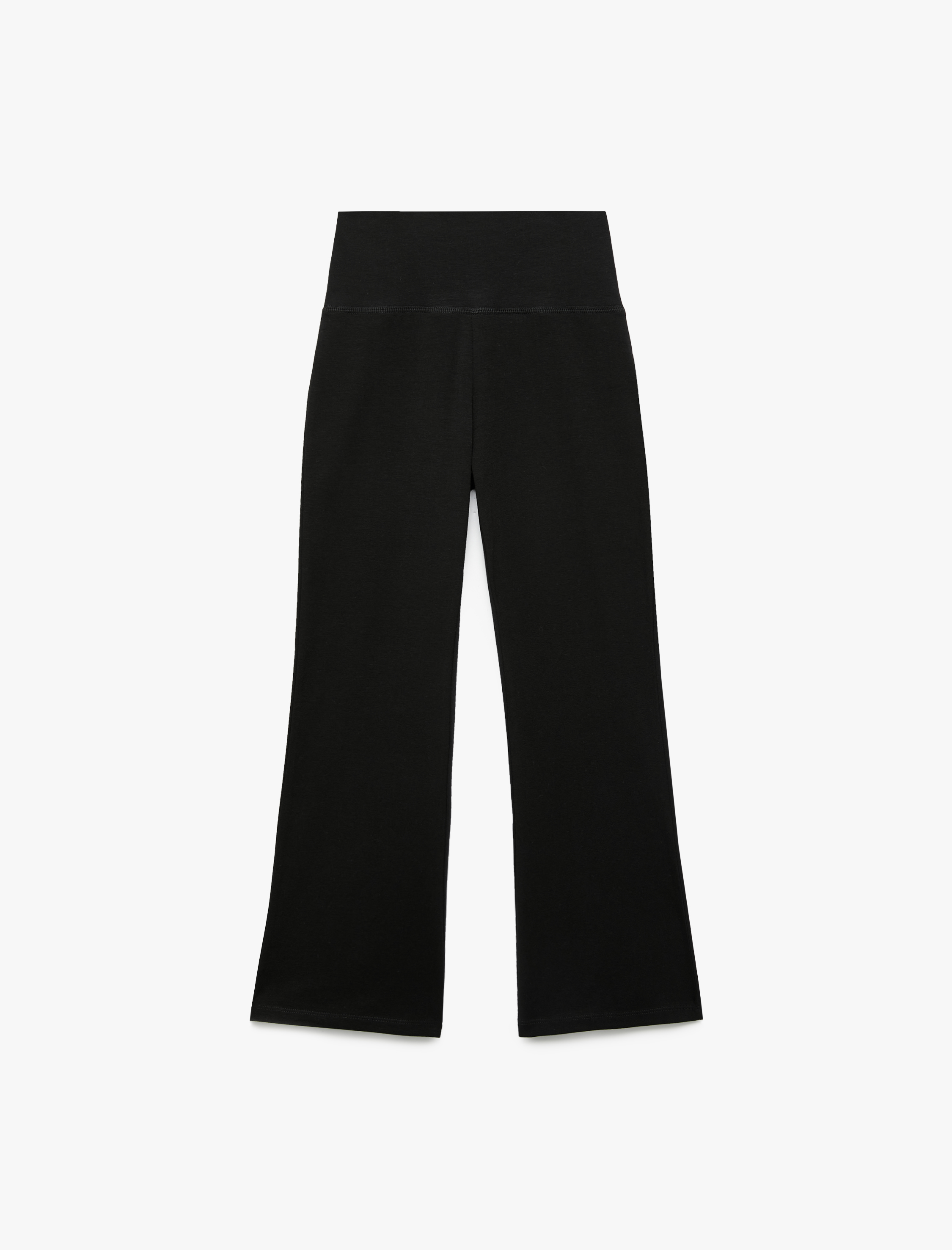  Kız Çocuk Pamuklu İspanyol Paça Slim Fit Basic Pantolon