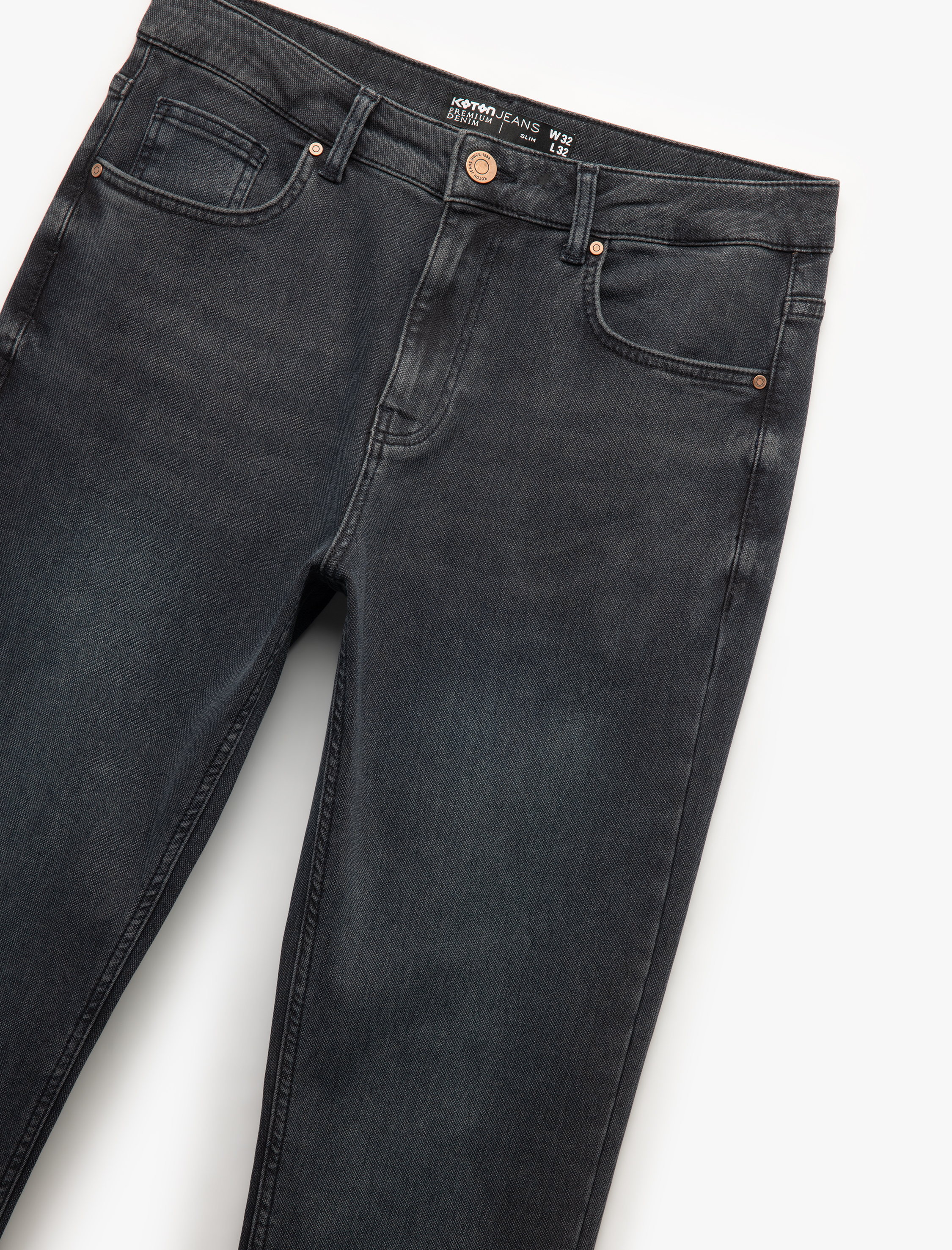   Pamuklu Normal Bel Slim Fit Jean Pantolon - Brad Jean