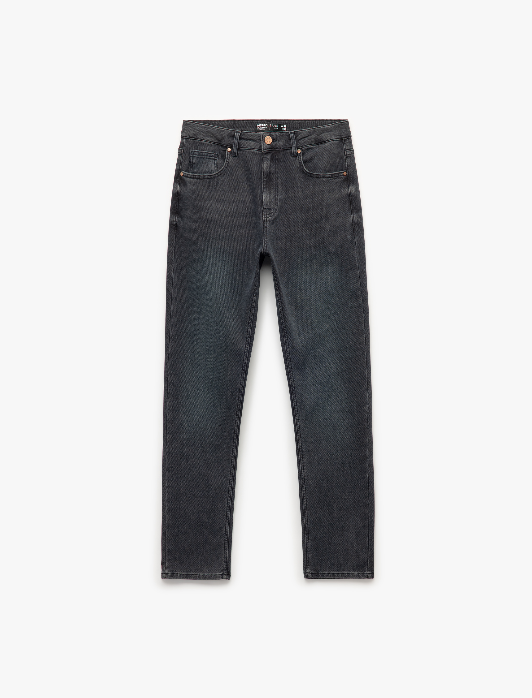   Pamuklu Normal Bel Slim Fit Jean Pantolon - Brad Jean