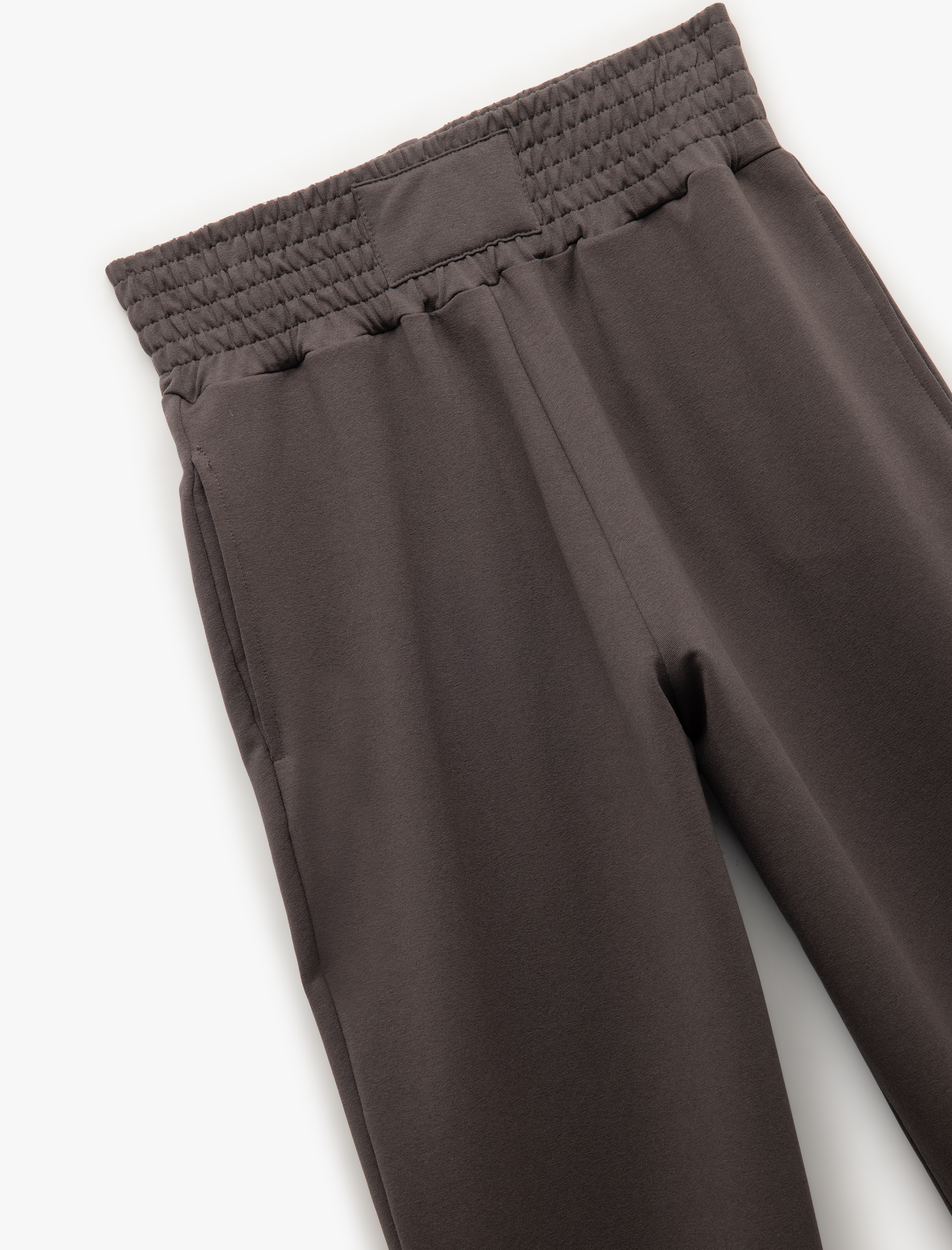   Beli Lastikli Yüksek Bel Cepli Rahat Kalıp Jogger Eşofman Altı