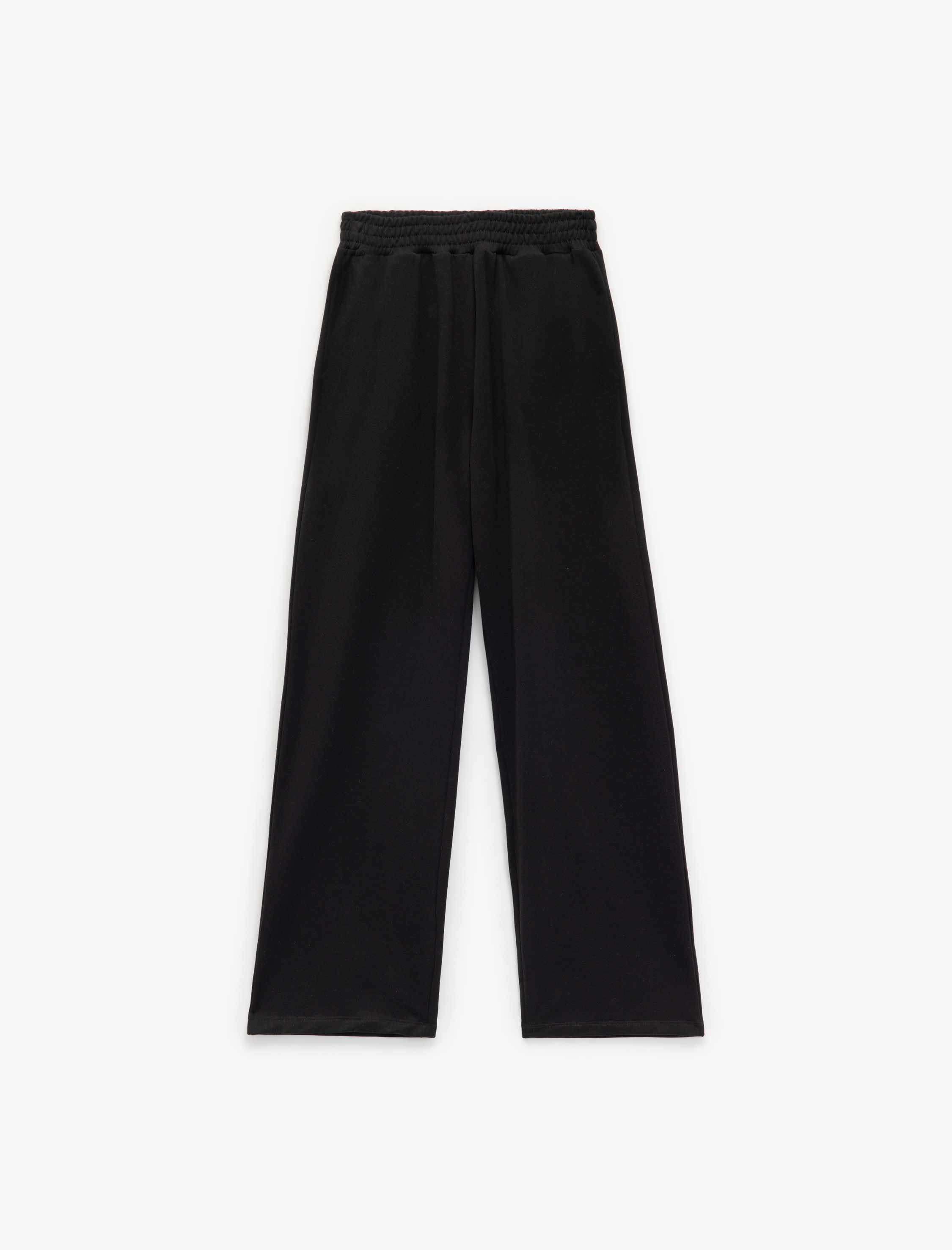   Beli Lastikli Rahat Kalıp Cepli İspanyol Paça Eşofman Altı