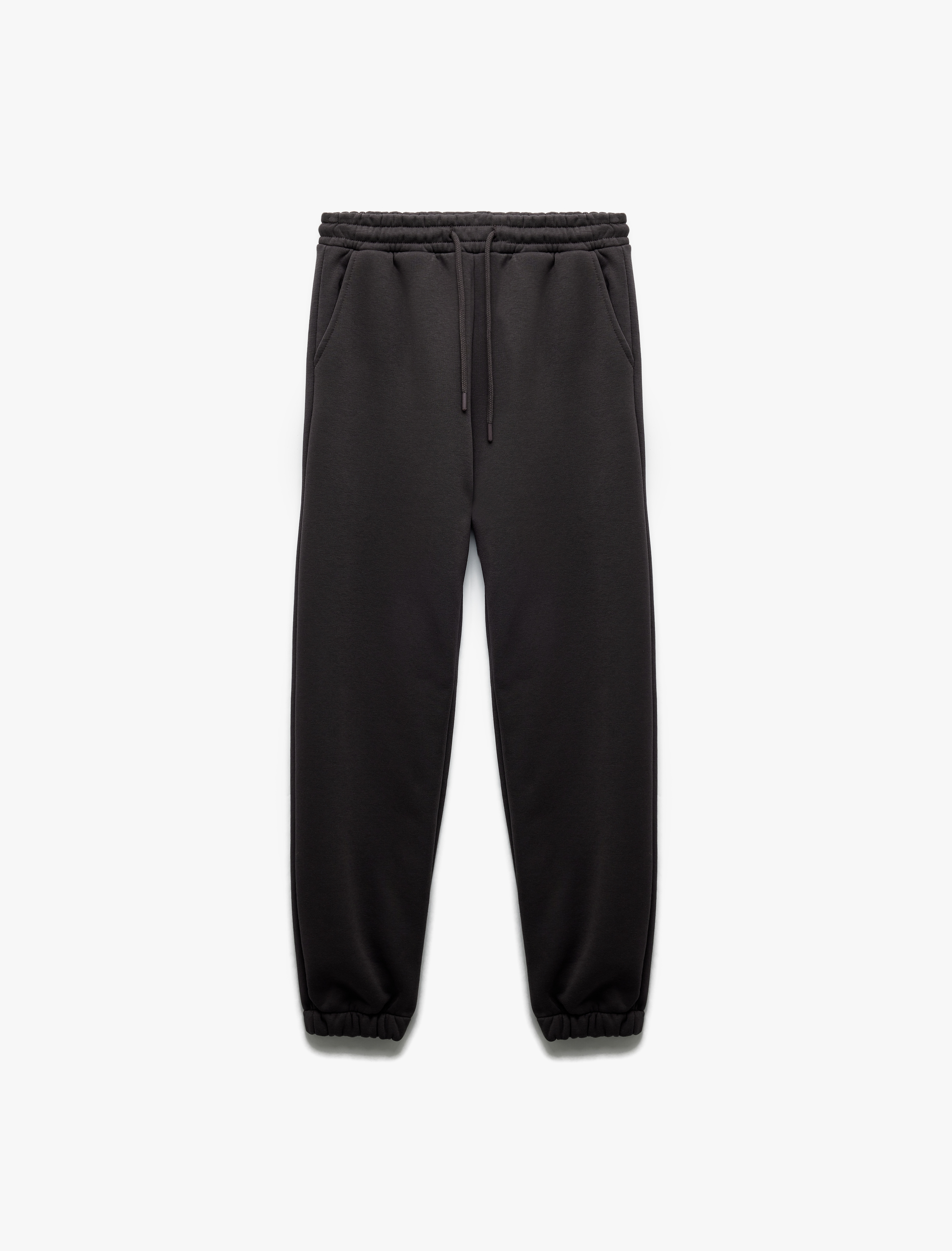   Şardonlu Cepli Beli Bağcıklı Rahat Kalıp Jogger Eşofman Altı