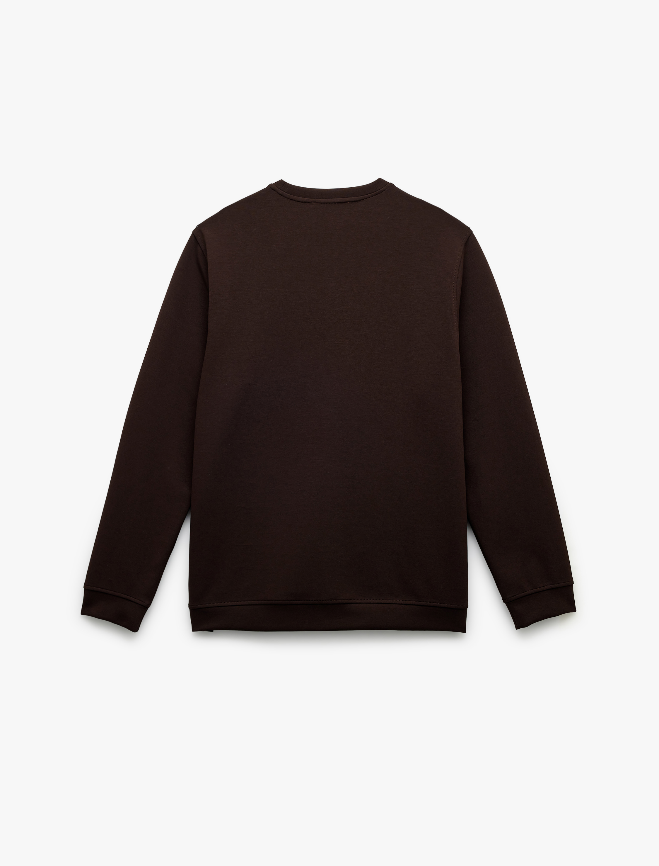   İşleme Detaylı Uzun Kollu Bisiklet Yaka Sweatshirt