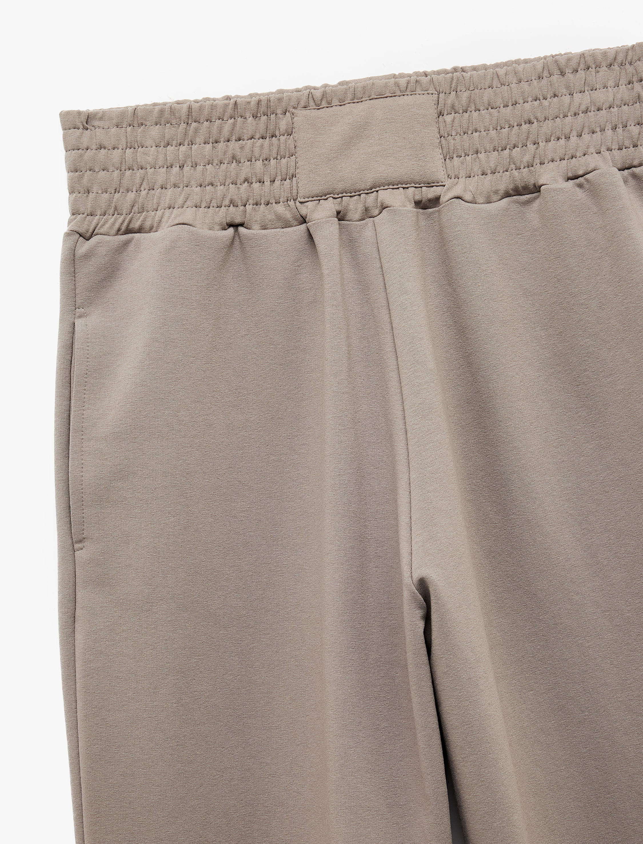   Beli Lastikli Yüksek Bel Cepli Rahat Kalıp Jogger Eşofman Altı